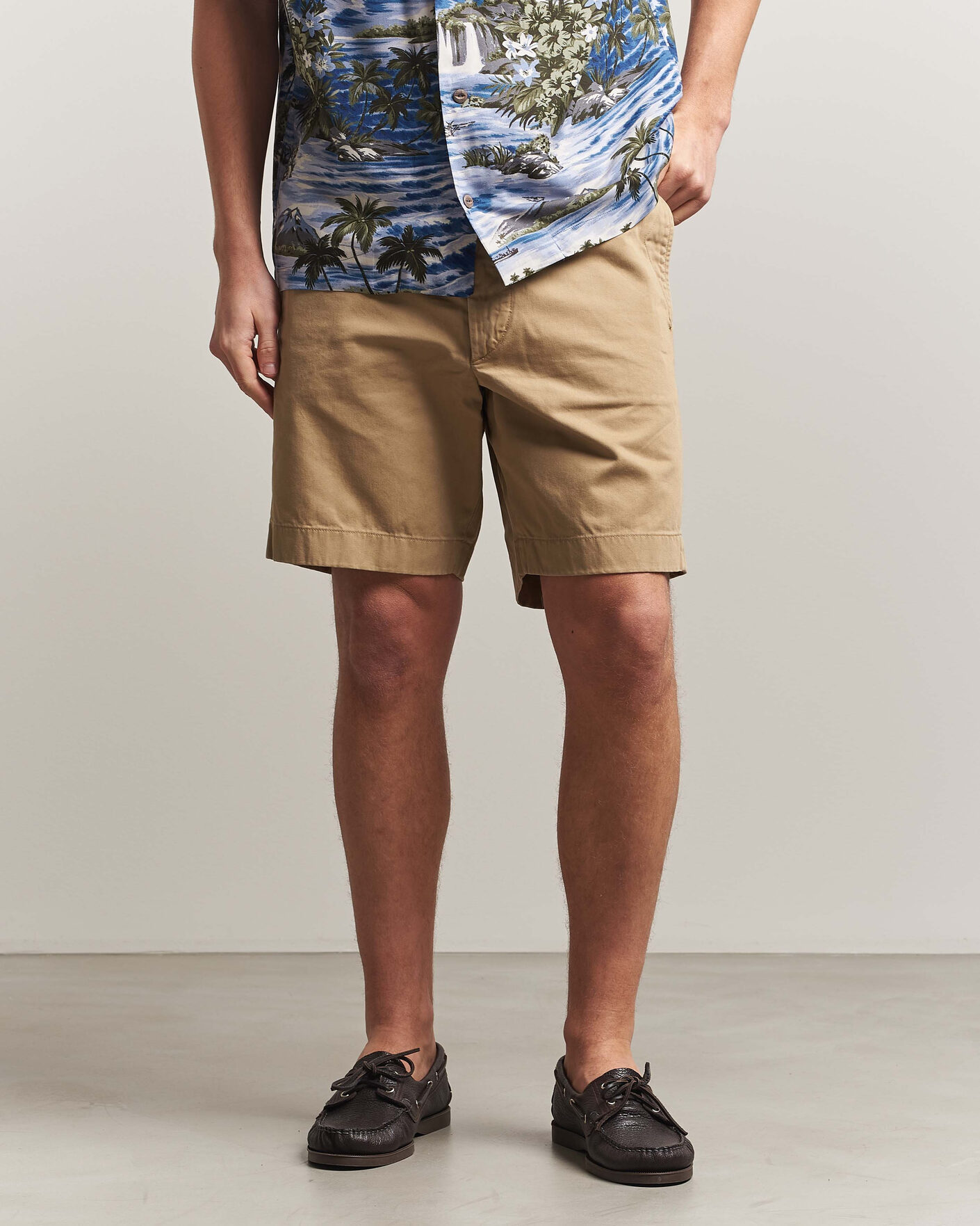 Uomini | Pantaloncini | RRL | Officers Flat Shorts New Military Khaki