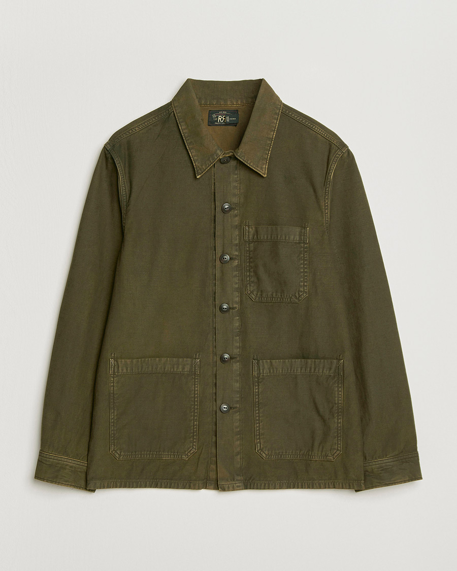 Uomini | Camicie | RRL | Asher Overshirt Washed Brown