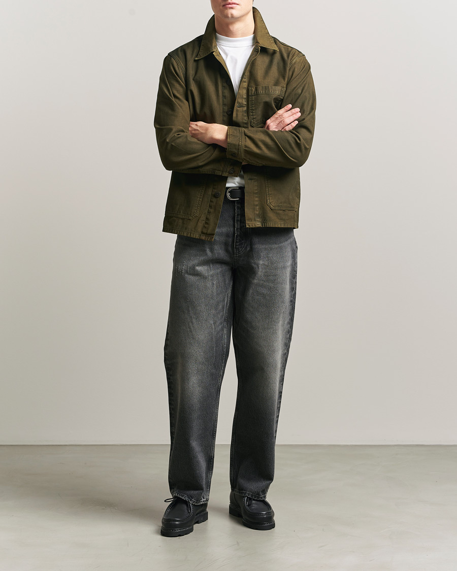 Uomini | Camicie | RRL | Asher Overshirt Washed Brown