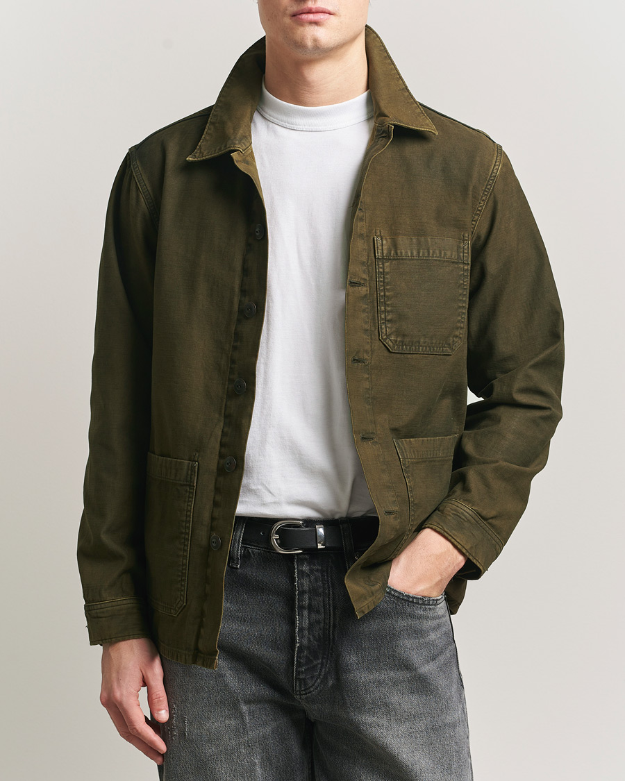 Uomini | Camicie | RRL | Asher Overshirt Washed Brown
