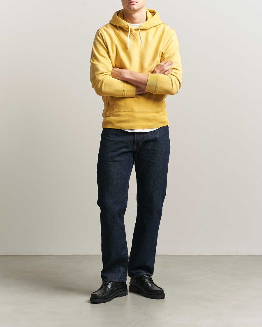 Uomini | Maglieria | RRL | Hooded Sweatshirt Campus Yellow