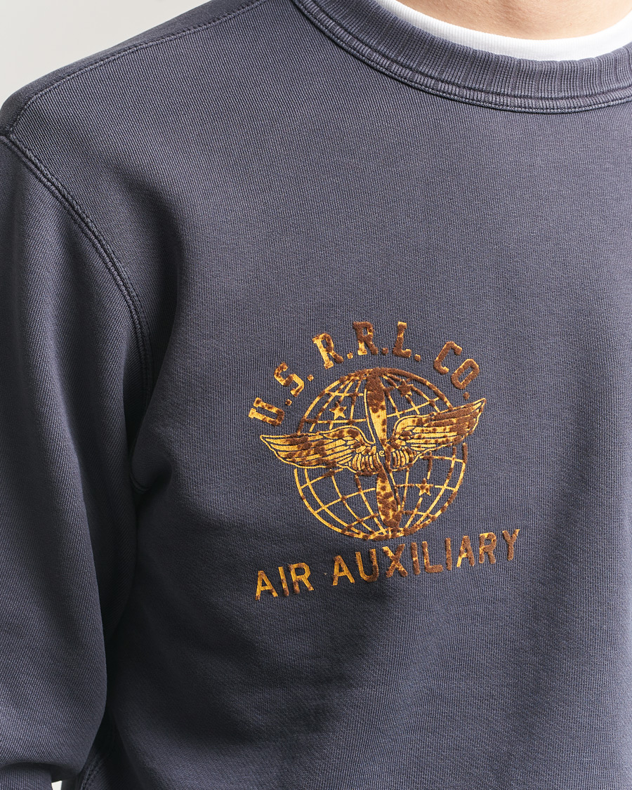 Uomini | Maglieria | RRL | Training Crew Sweatshirt Faded Blue