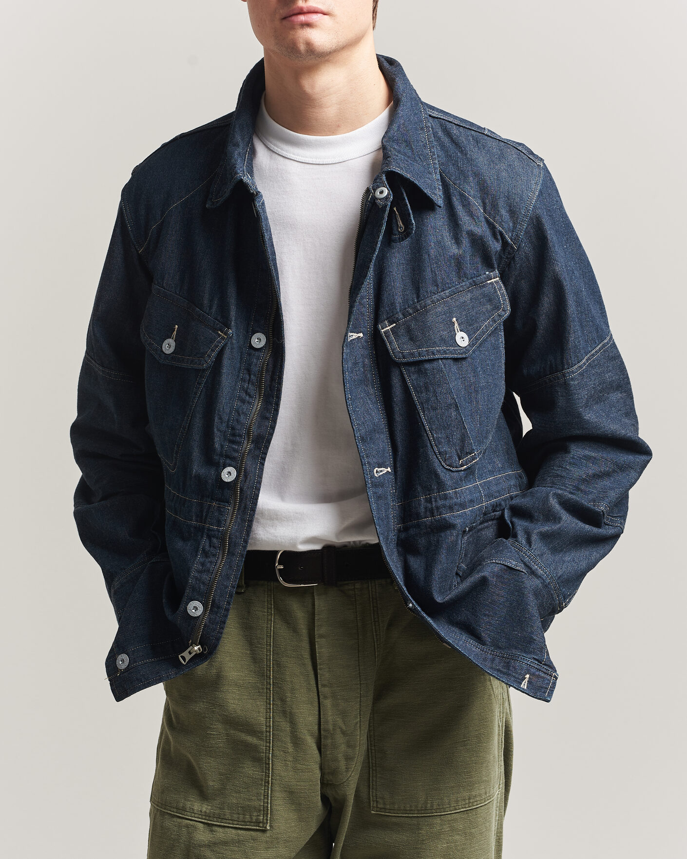 Uomini | Giacche | RRL | Bannerman Denim Field Jacket Medium Wash