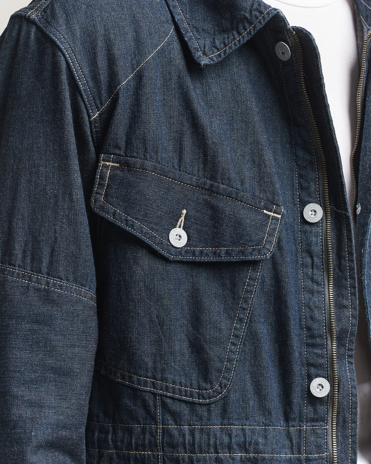 Uomini | Giacche | RRL | Bannerman Denim Field Jacket Medium Wash