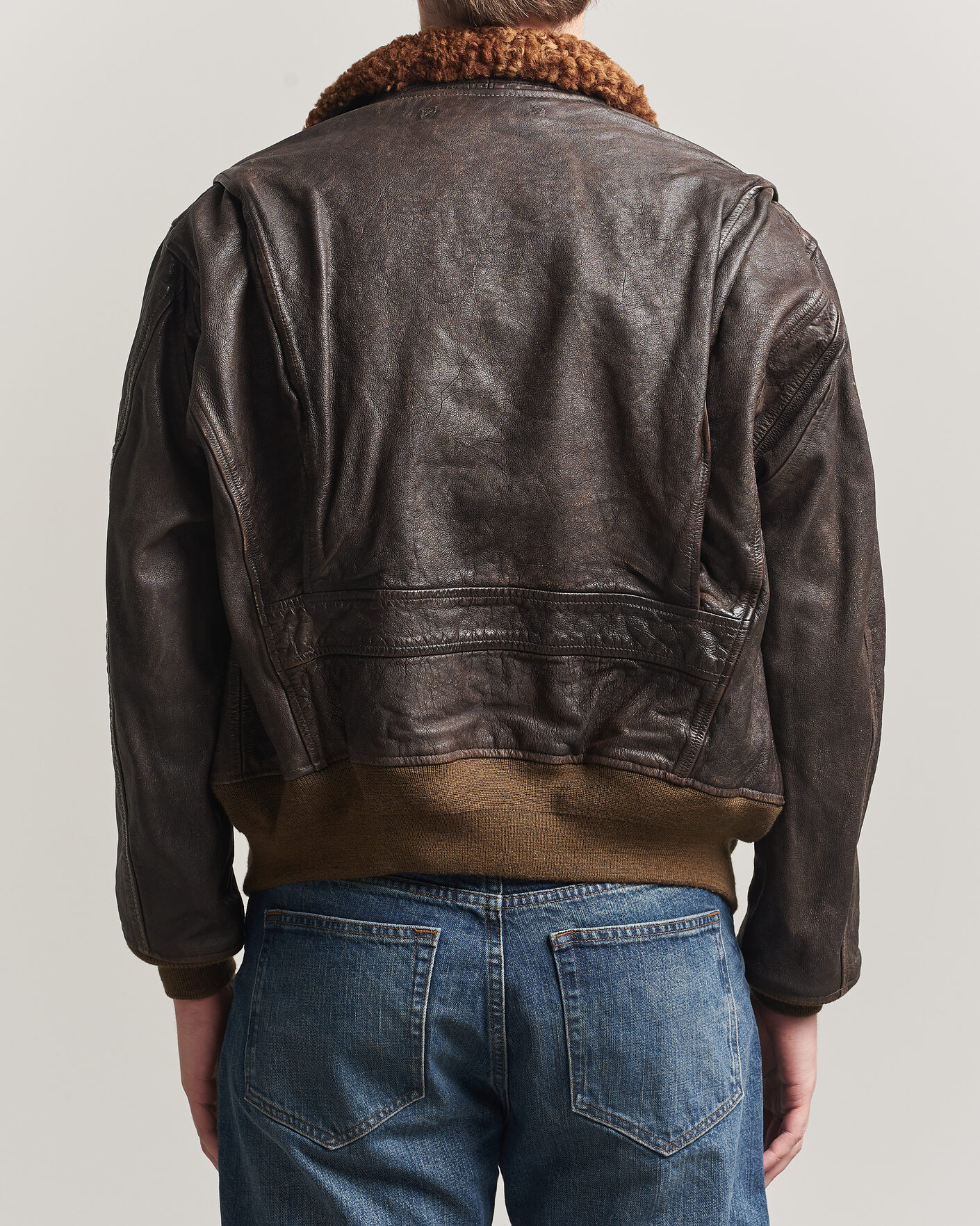 Uomini | Giacche | RRL | Pratt Leather Jacket Vintage Brown