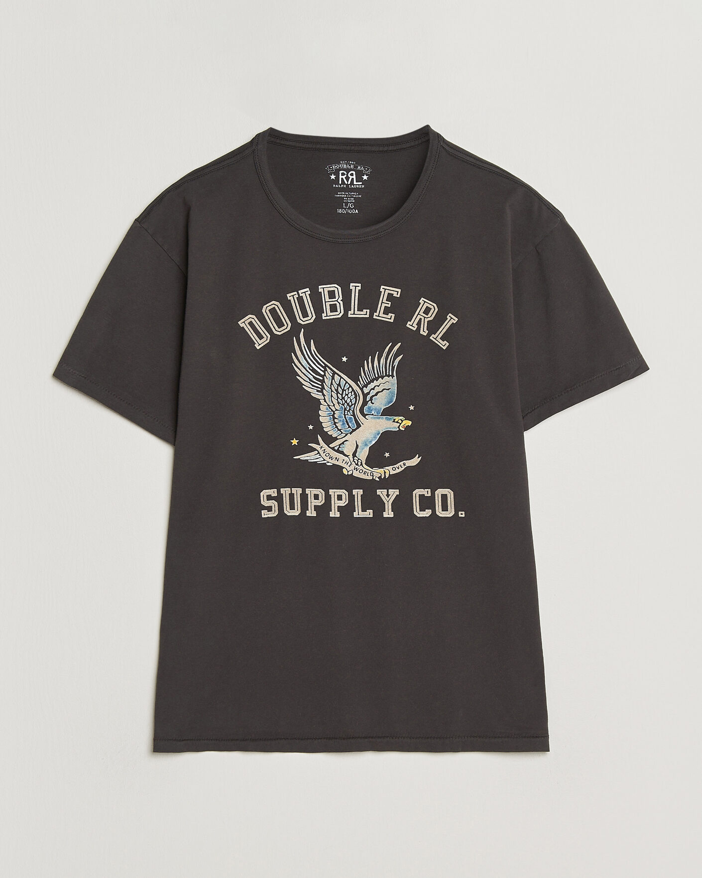 Uomini | T-shirt | RRL | Eagle Print Tee Faded Black