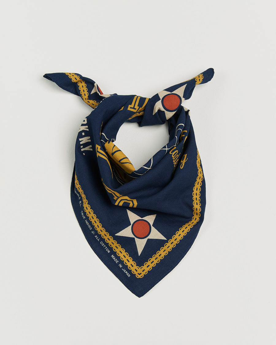 Uomini | Fazzoletti da taschino | RRL | Surplus Bandana Indigo/Gold