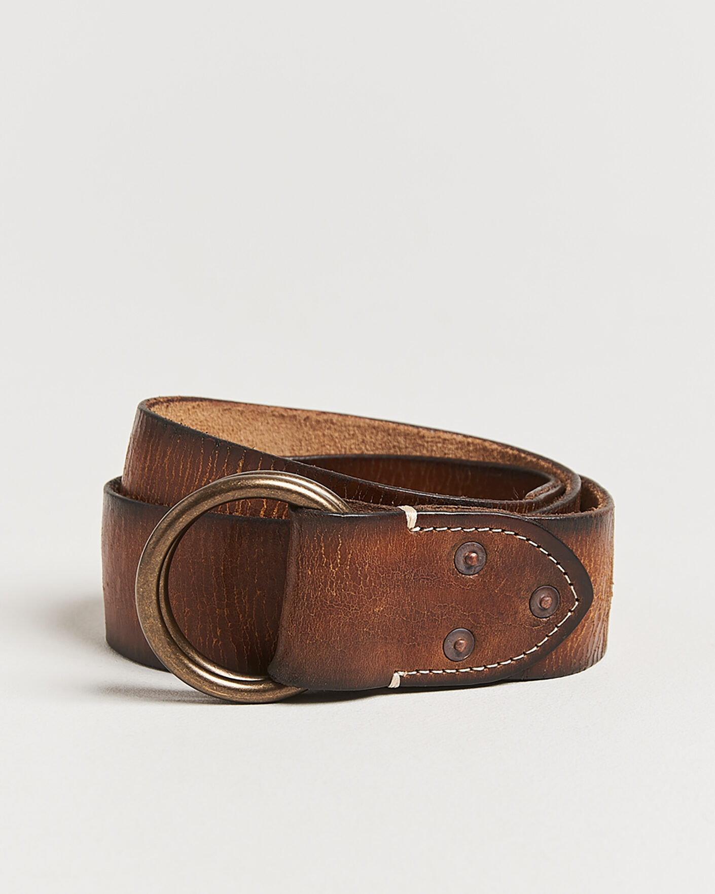 Uomini | RRL Ring Belt Vintage Brown | RRL | Ring Belt Vintage Brown