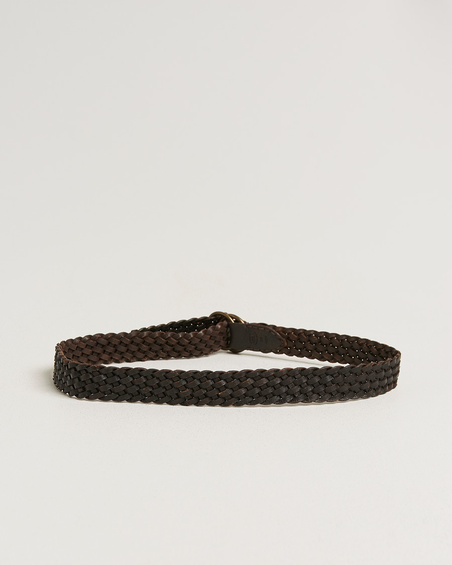 Uomini | Cinture | RRL | Braided Belt Dark Brown