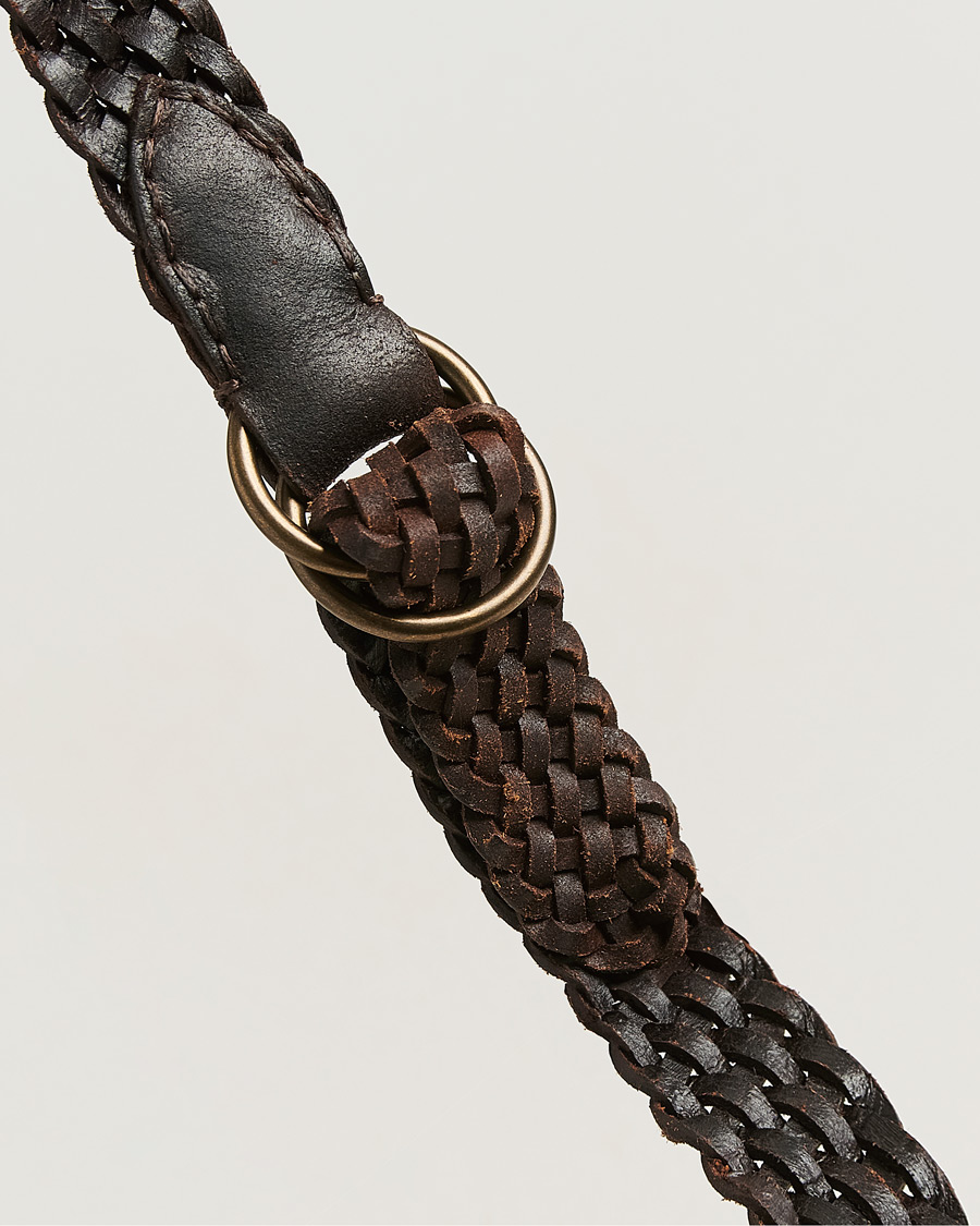 Uomini | Cinture | RRL | Braided Belt Dark Brown
