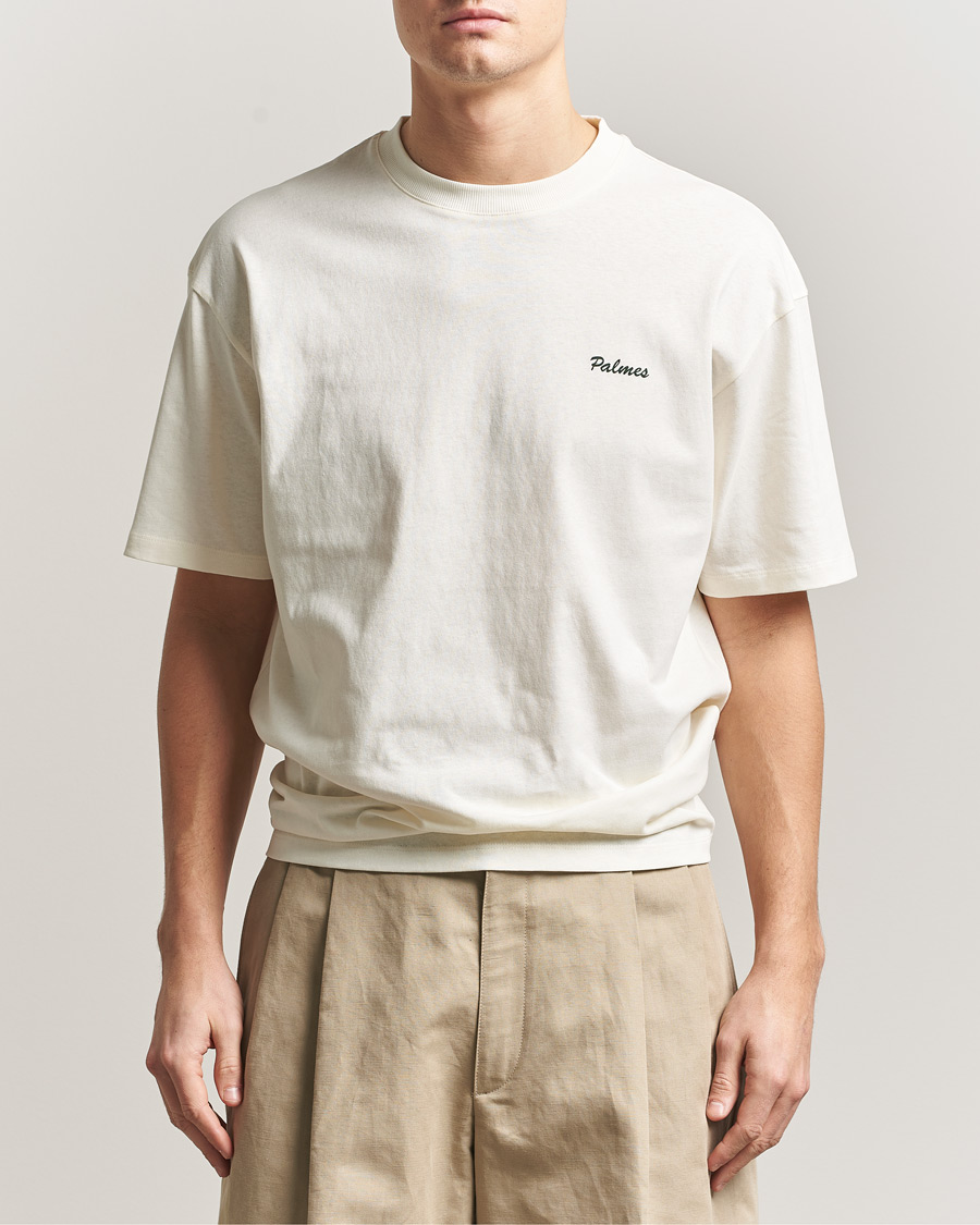 Uomini | T-shirt | Palmes | Stitch T-Shirt Off White