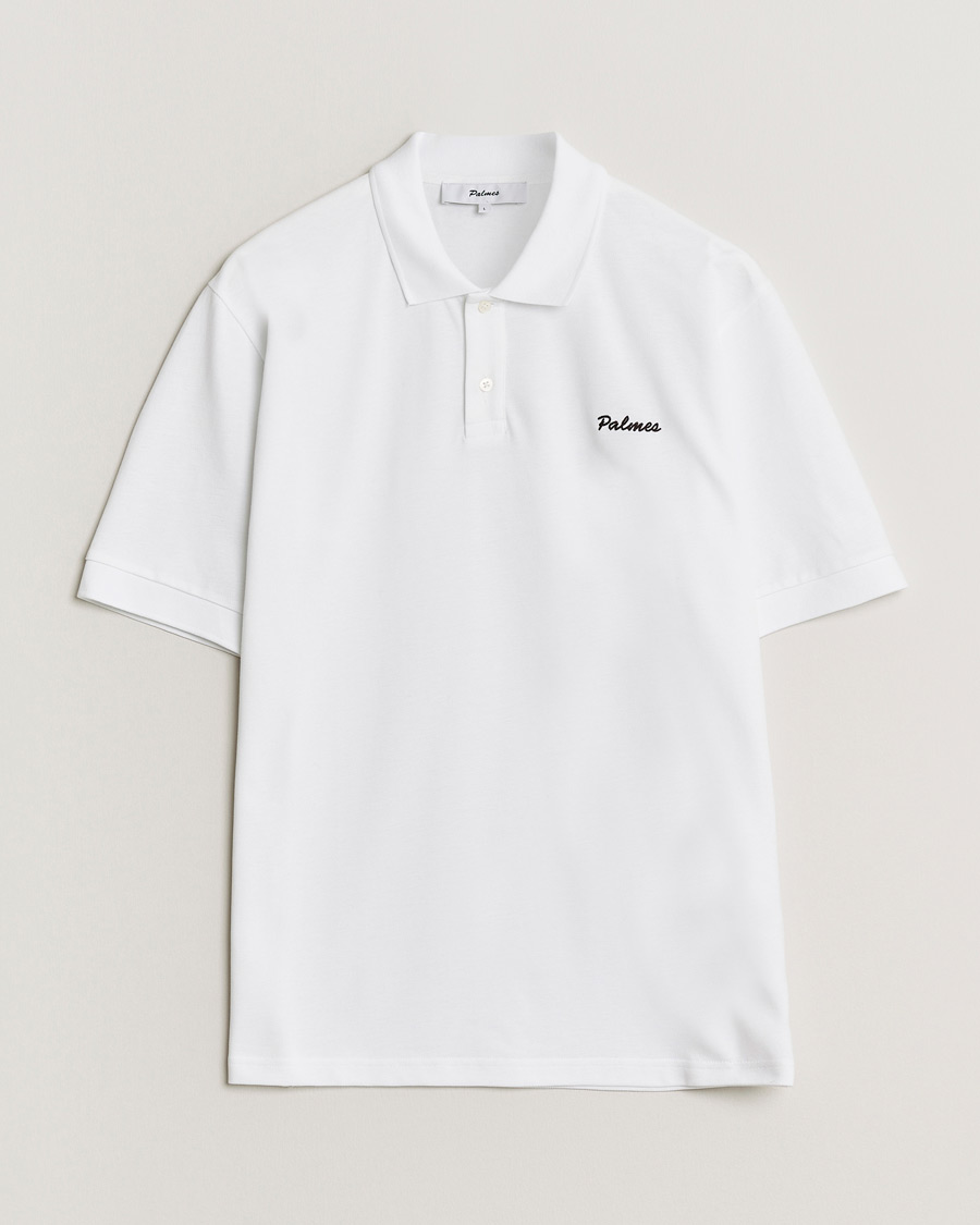 Uomini | Polo | Palmes | Stitch Piquet Polo White