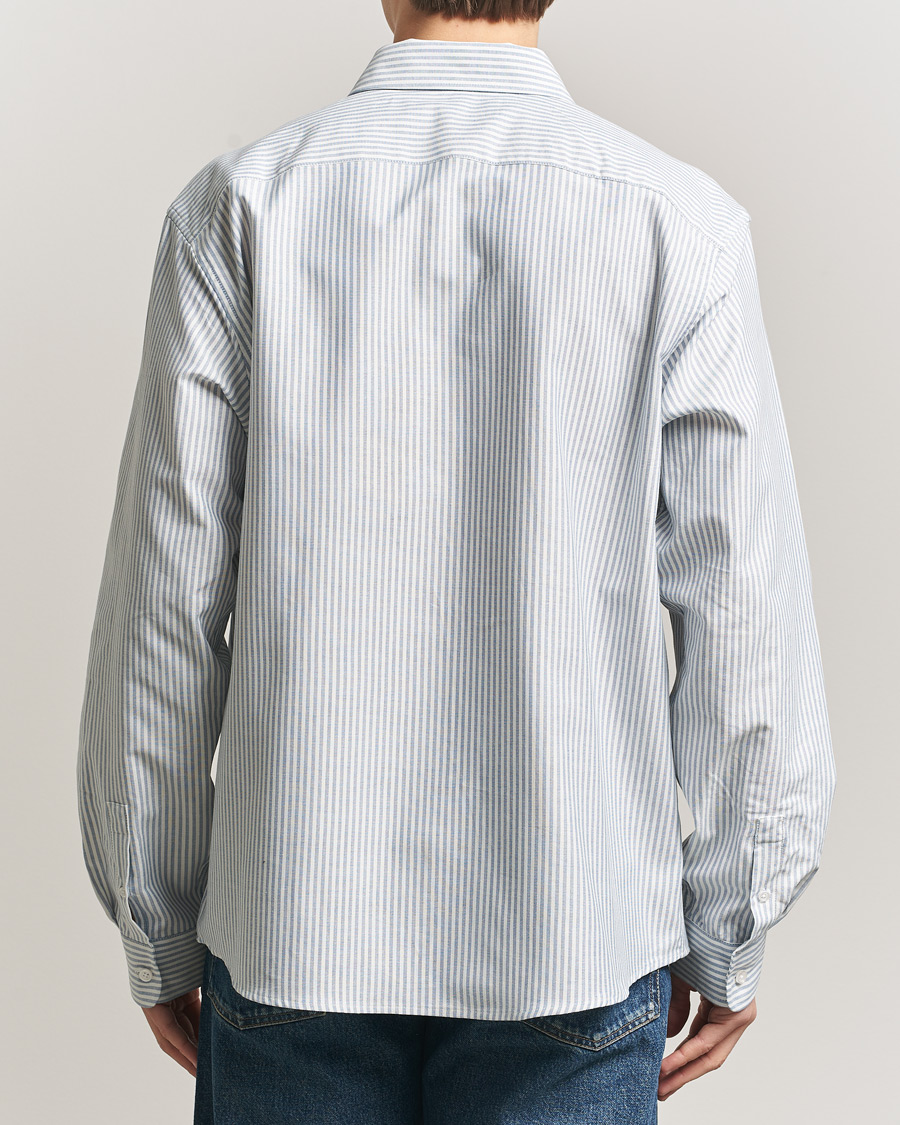 Uomini | Camicie | Palmes | Deuce Oxford Shirt Light Blue Stripe