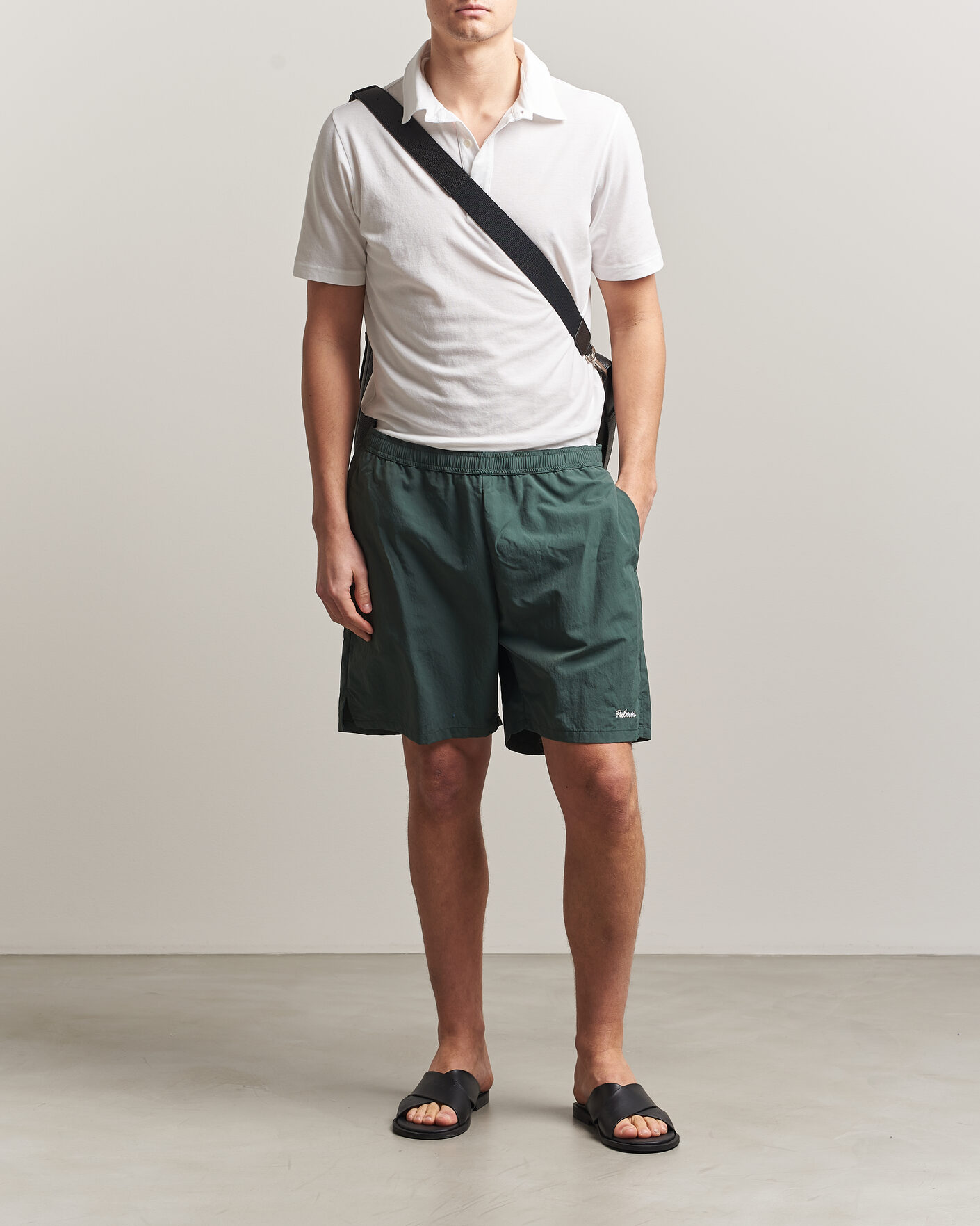Uomini | Pantaloncini | Palmes | Stitch Tennis Shorts Dark Green