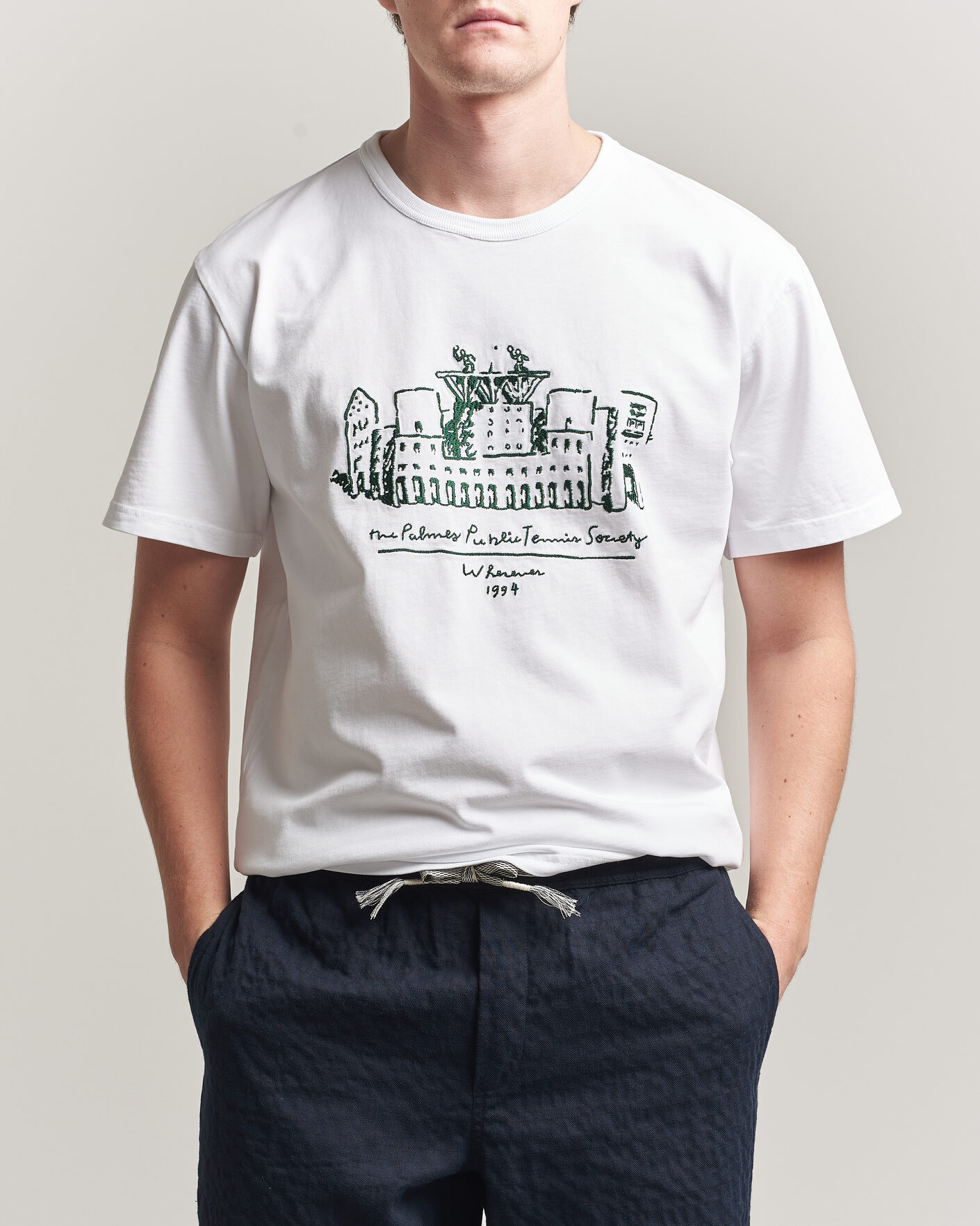 Uomini | T-shirt | Palmes | Public T-Shirt White