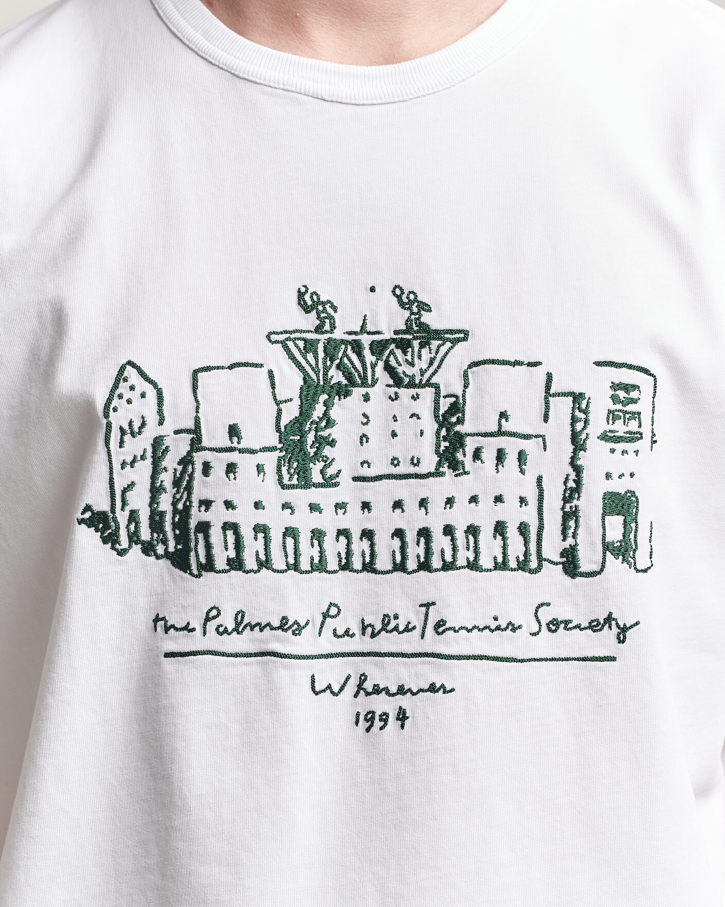 Uomini | T-shirt | Palmes | Public T-Shirt White