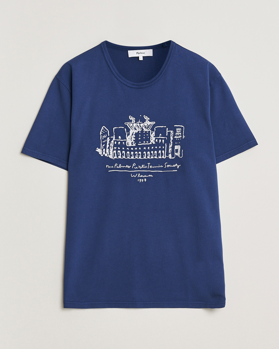 Uomini | T-shirt | Palmes | Public T-Shirt Blue