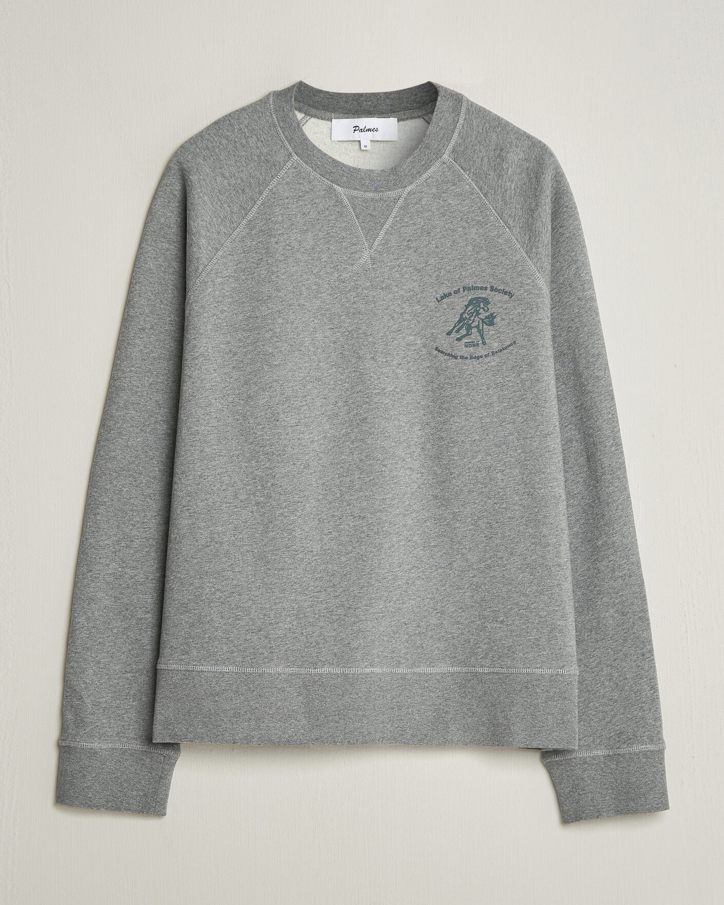 Uomini | Maglieria | Palmes | Lake Raglan Sweatshirt Grey Melange