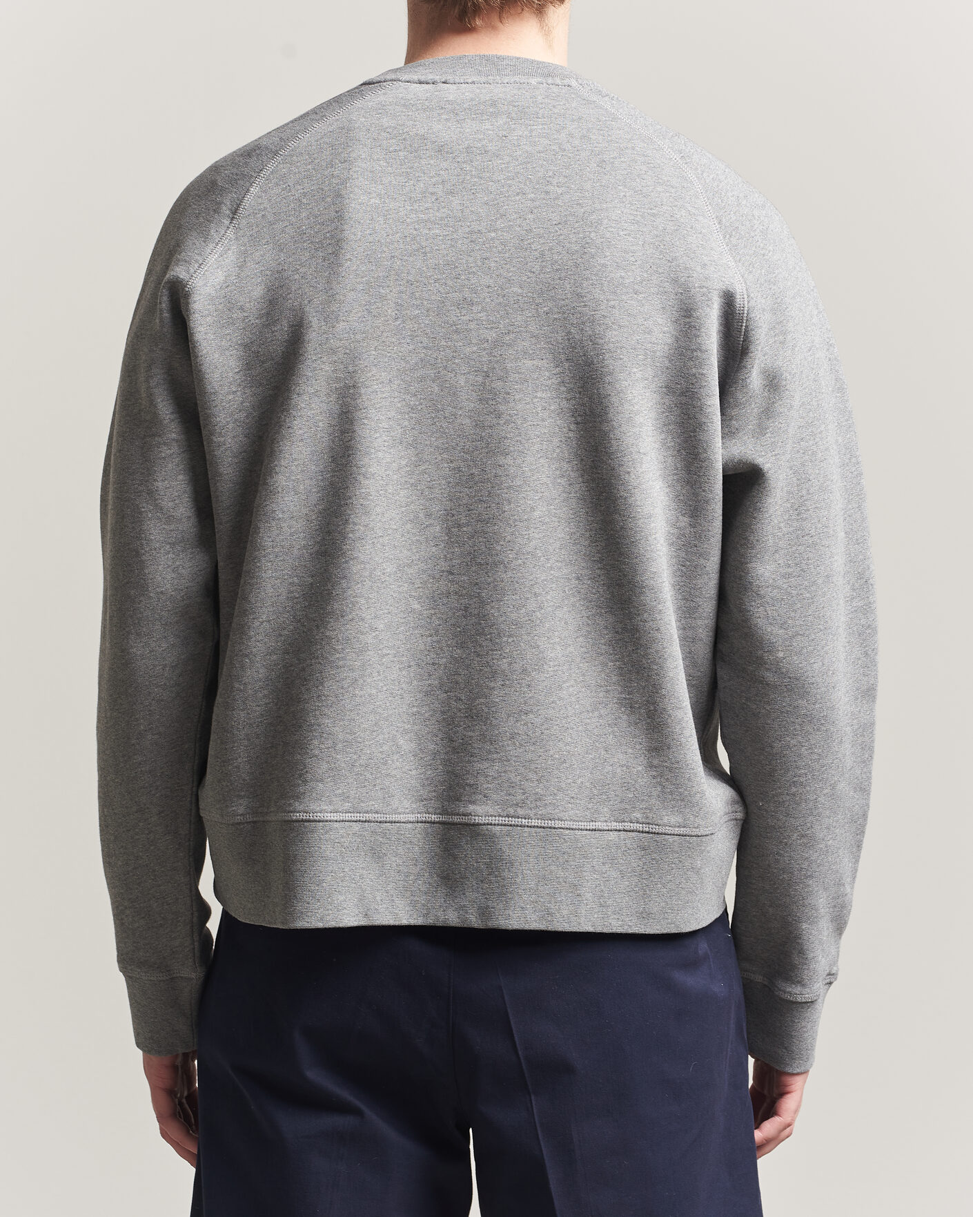 Uomini | Maglieria | Palmes | Lake Raglan Sweatshirt Grey Melange