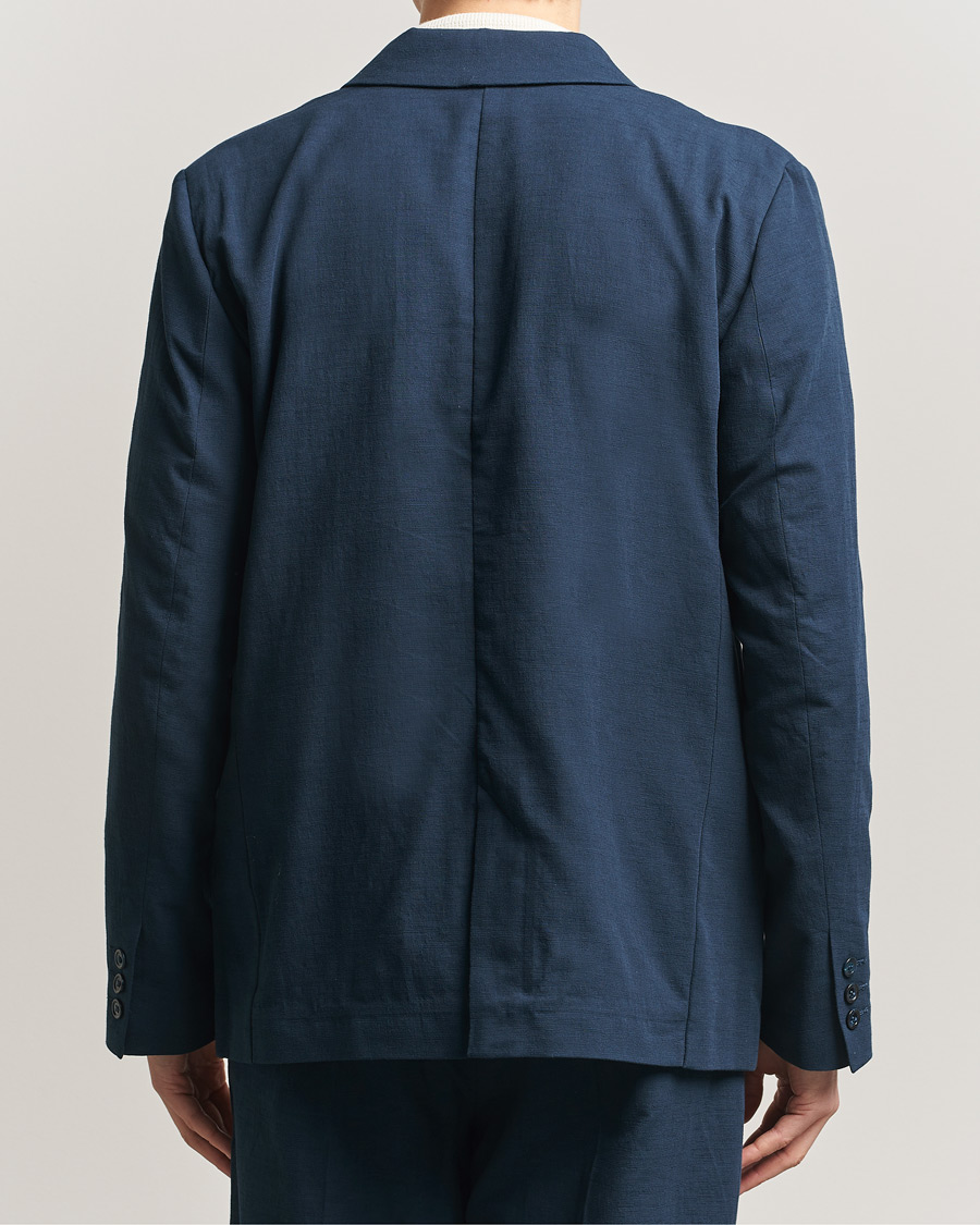 Uomini | Blazers | Palmes | Single Breasted Cotton Blazer Navy
