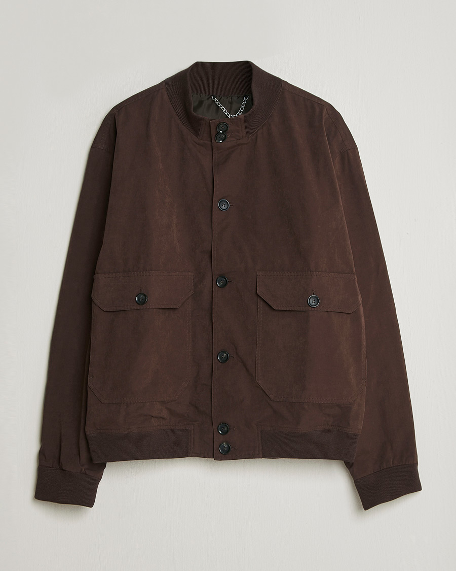 Uomini | Giacche | Palmes | Waxed Cotton Jacket Brown