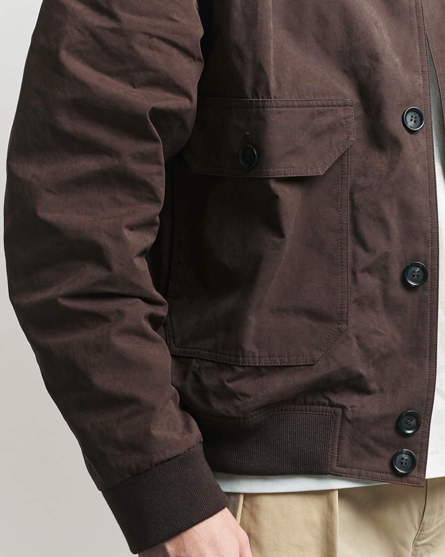Uomini | Giacche | Palmes | Waxed Cotton Jacket Brown