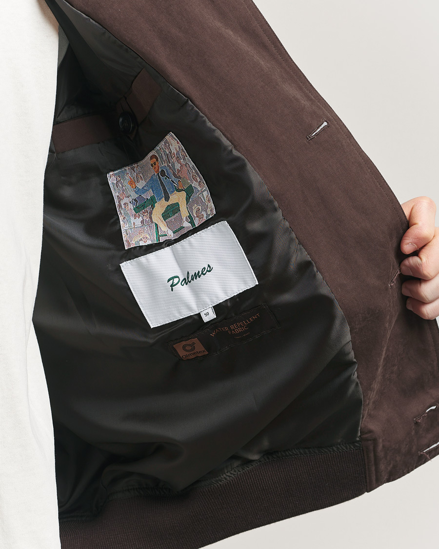 Uomini | Giacche | Palmes | Waxed Cotton Jacket Brown