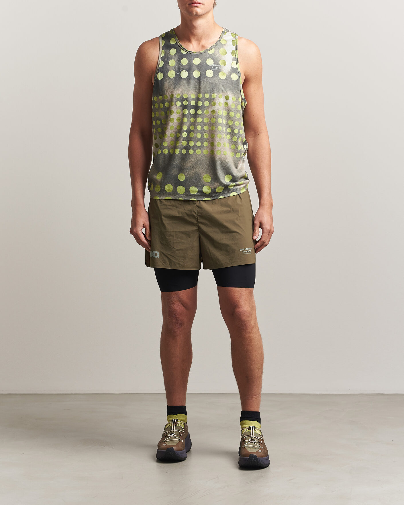 Uomini | T-shirt | Pas Normal Studios | TKO Balance Singlet Moss Green
