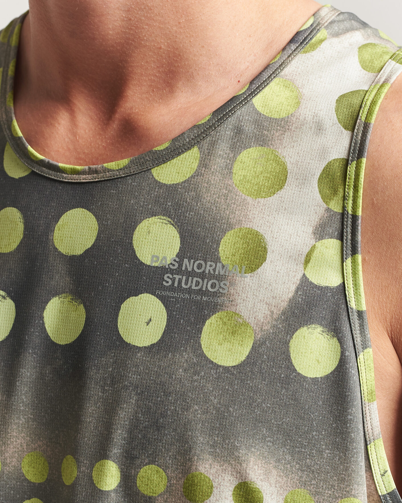 Uomini | T-shirt | Pas Normal Studios | TKO Balance Singlet Moss Green