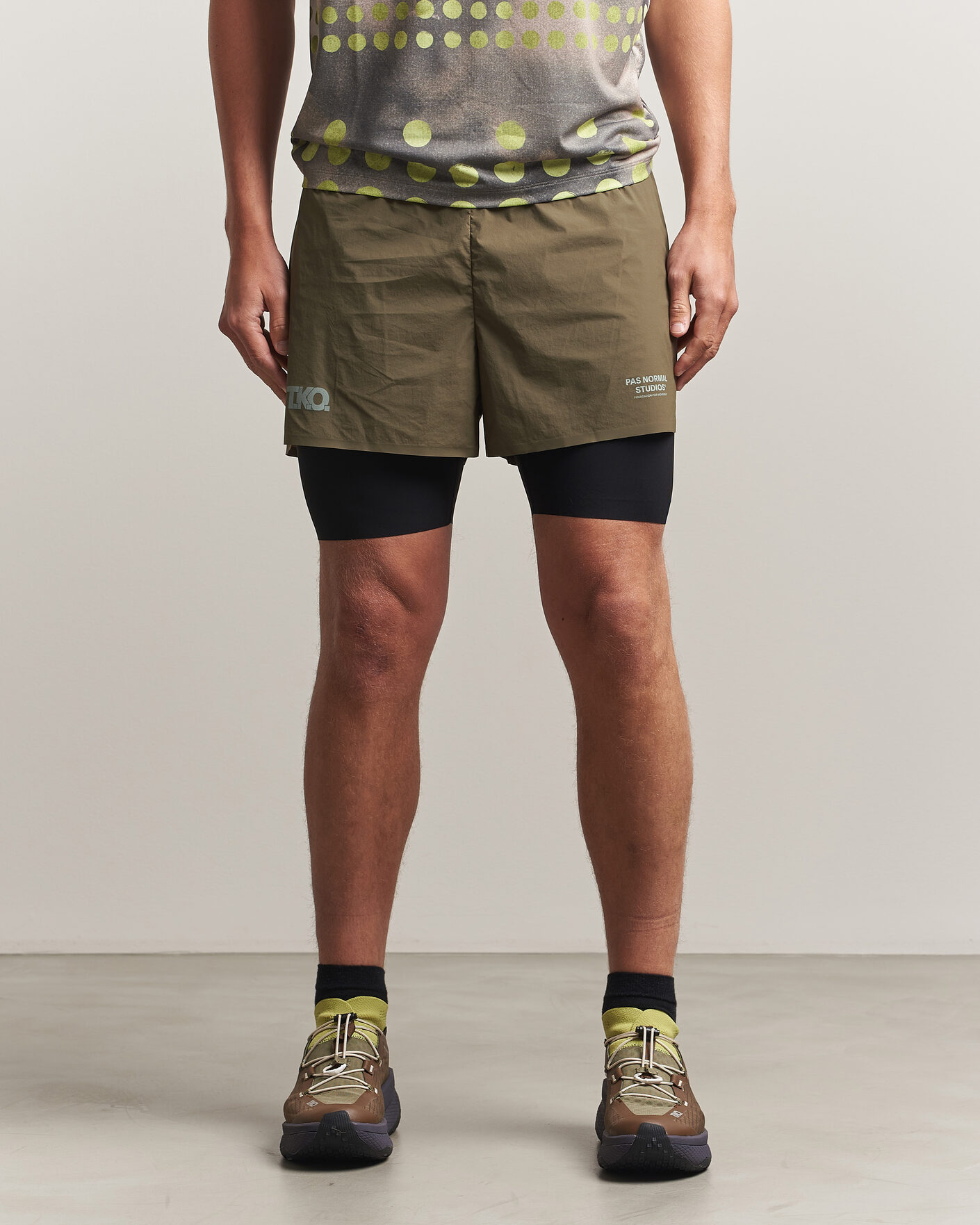 Uomini | Pantaloncini | Pas Normal Studios | TKO Balance 2-in-1 Shorts Dark Stone