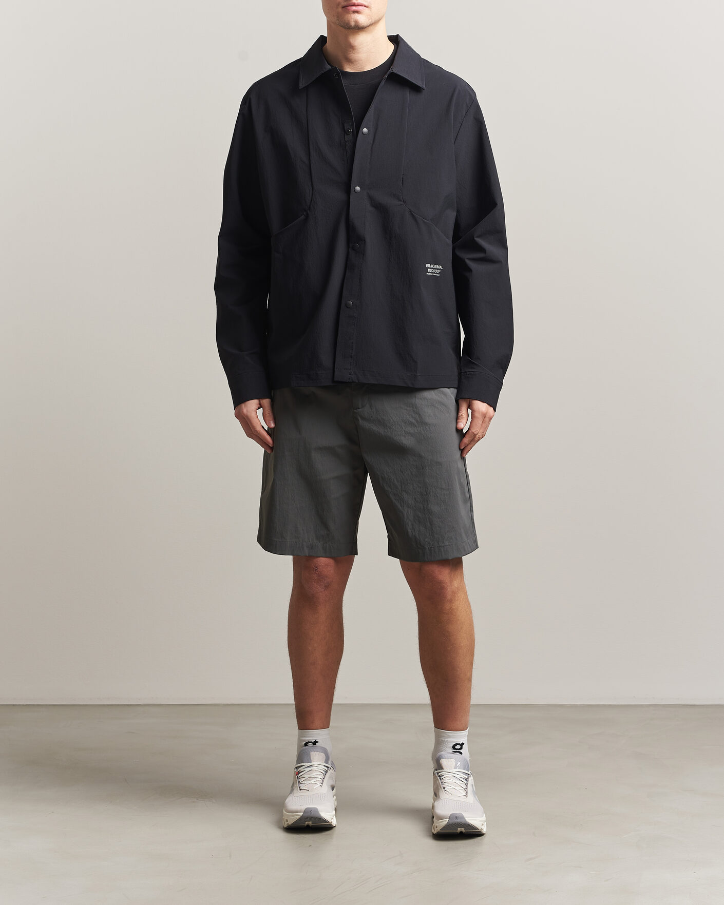 Uomini | Camicie | Pas Normal Studios | Off Race Tech Overshirt Black