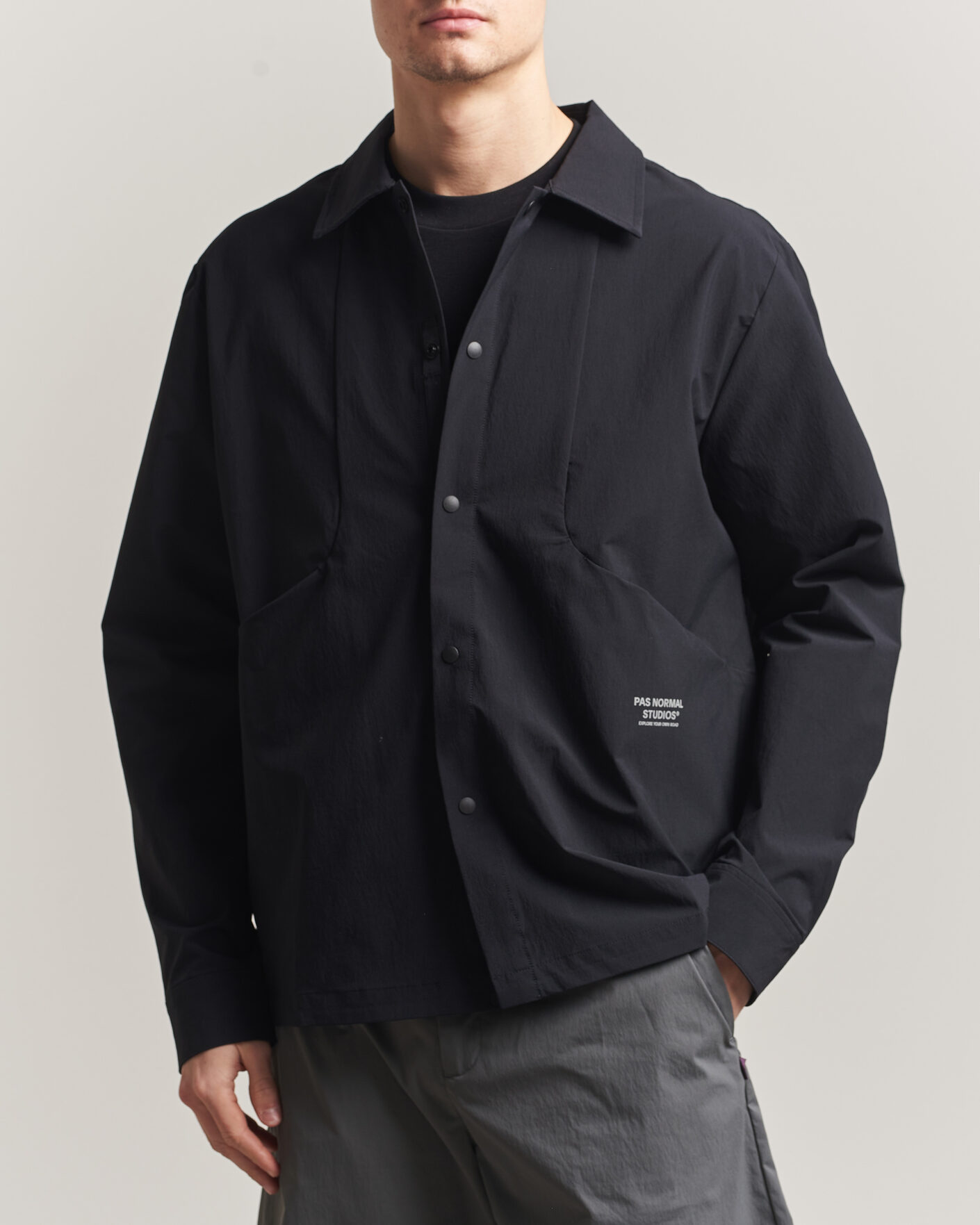 Uomini | Camicie | Pas Normal Studios | Off Race Tech Overshirt Black