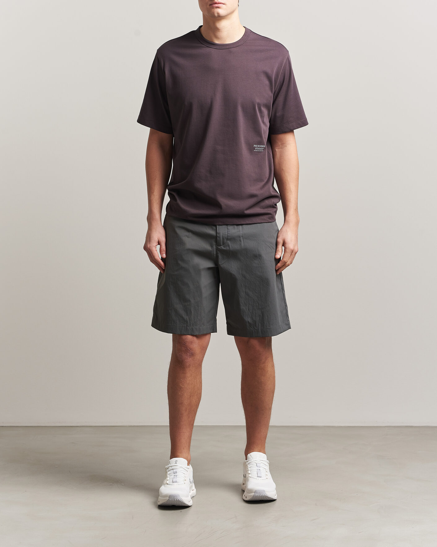 Uomini | Pantaloncini | Pas Normal Studios | Off Race Light Tech Shorts Dark Grey