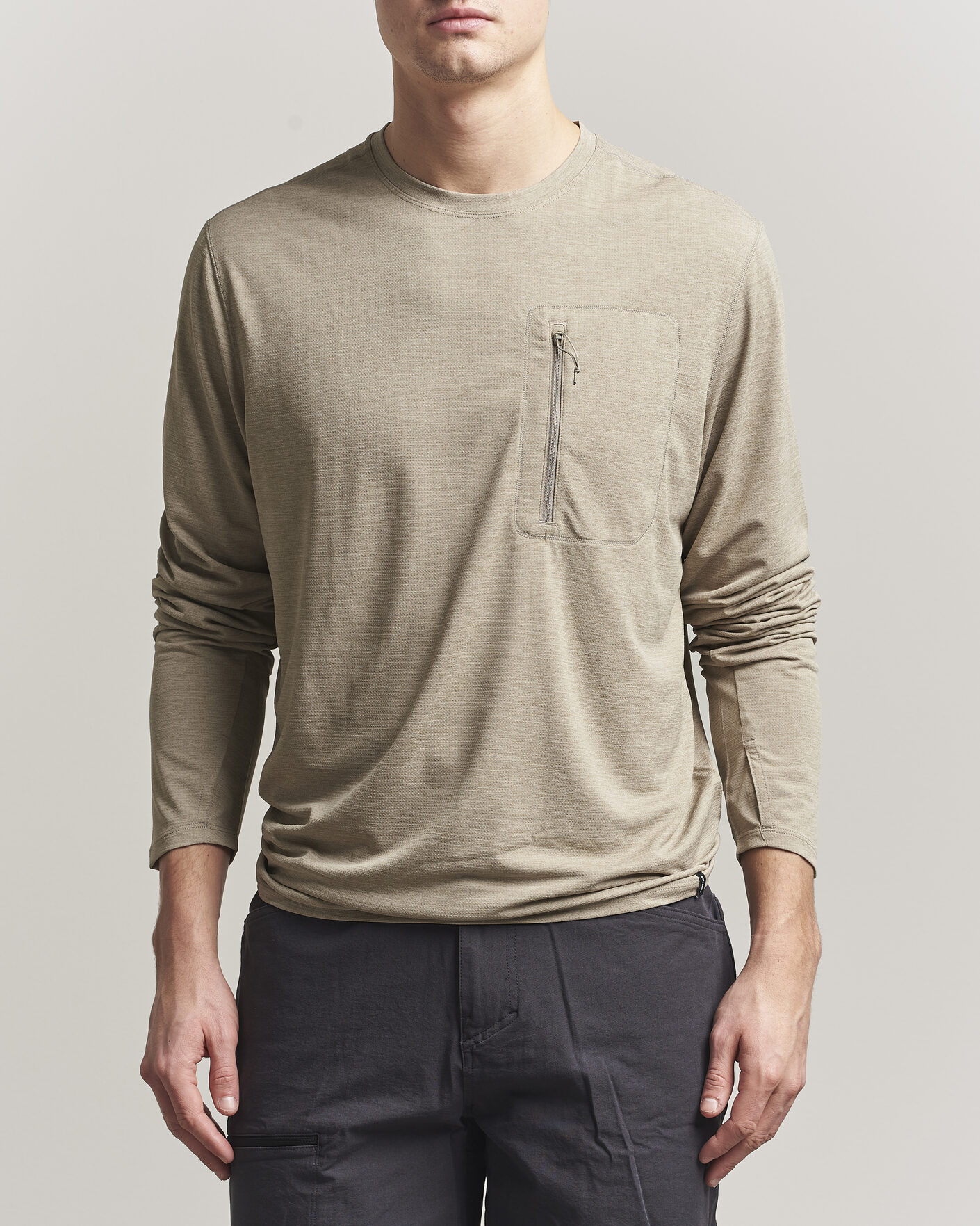 Uomini | T-shirt | Patagonia | Cap Cool Long Sleeve Sun Shirt Seabird Grey