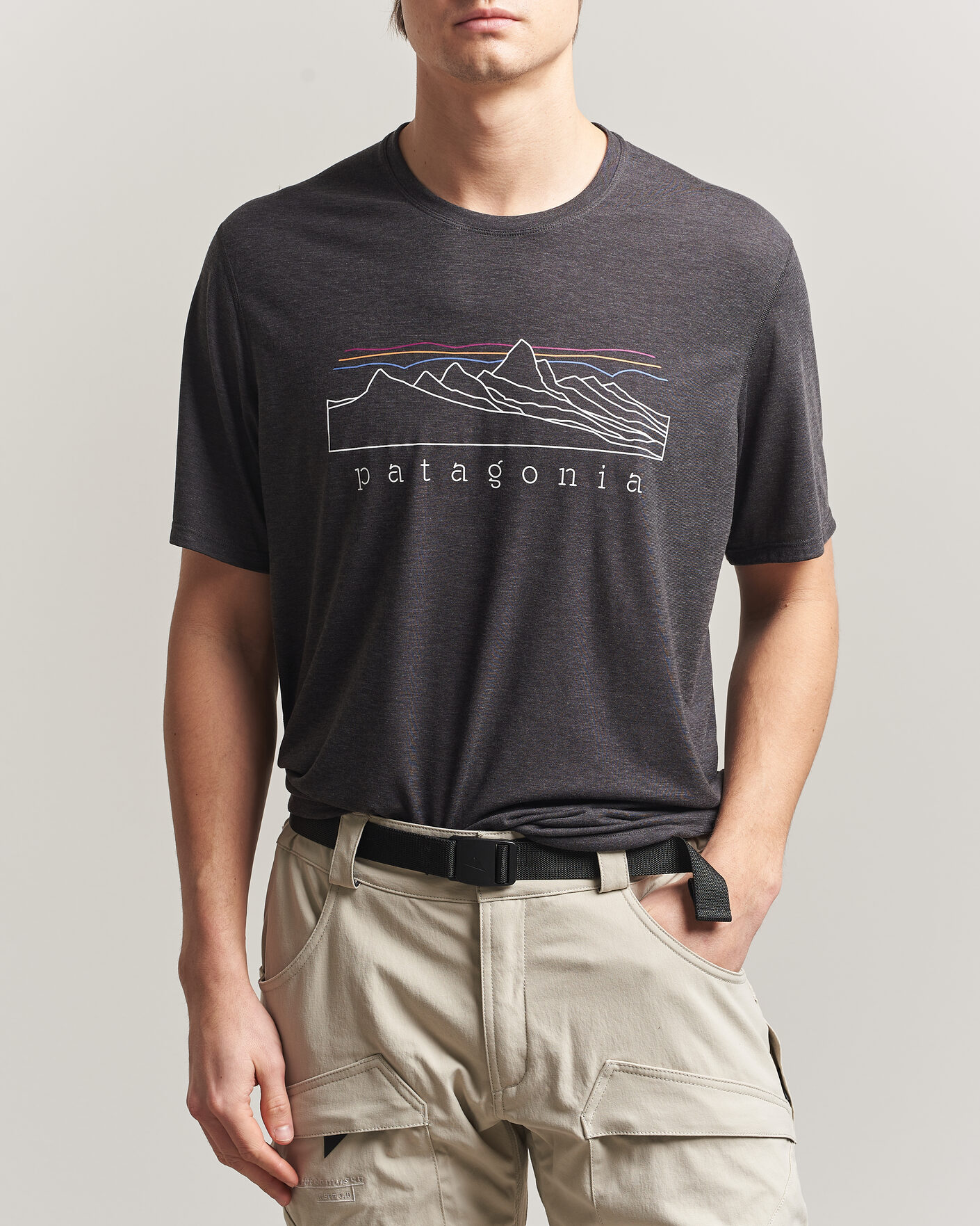 Uomini | T-shirt | Patagonia | Cap Cool Trail T-Shirt Ink Black