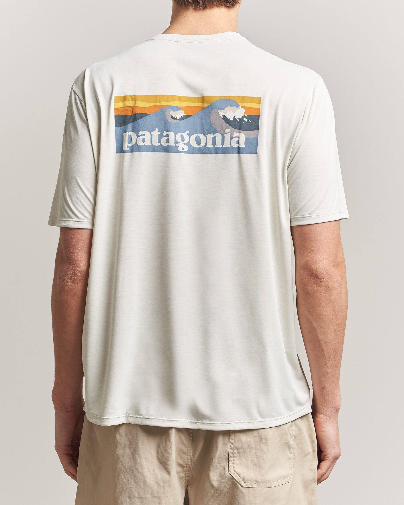 Uomini | T-shirt | Patagonia | Cap Cool Daily Logo T-Shirt Dyno White