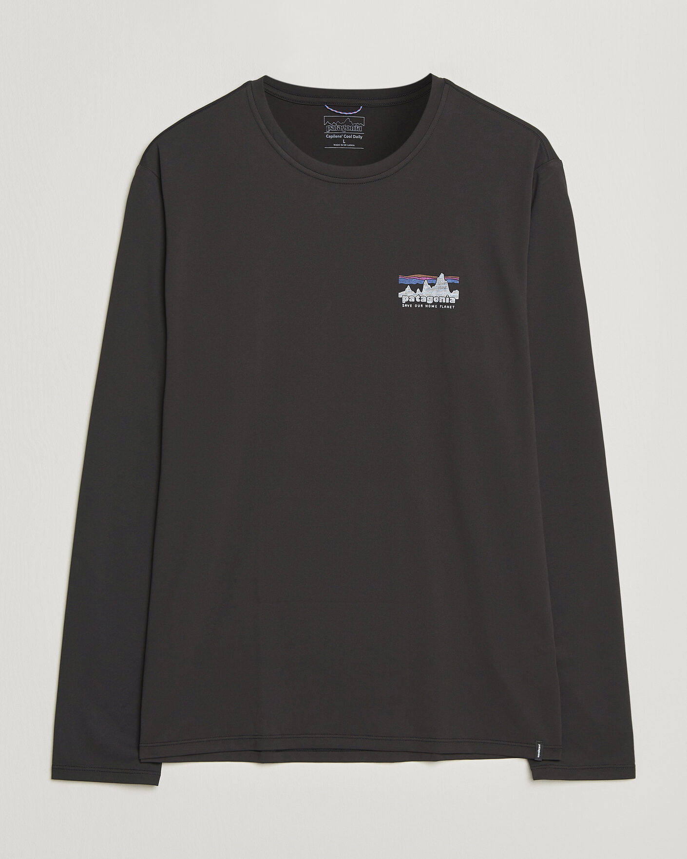 Uomini | T-shirt | Patagonia | 73 Skyline Cap Cool Daily Long Sleeve T-Shirt Black