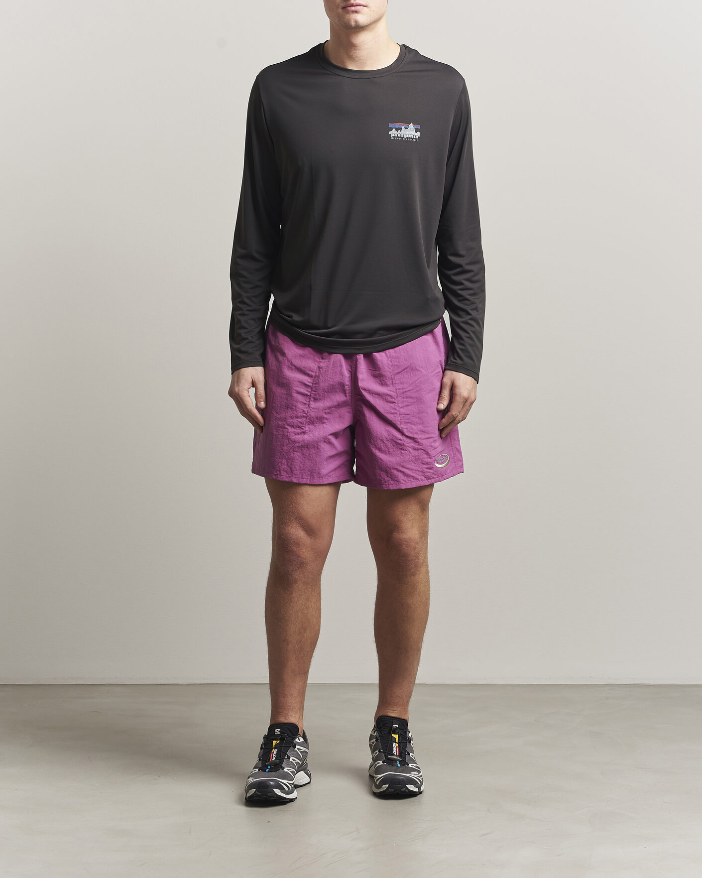 Uomini | T-shirt | Patagonia | 73 Skyline Cap Cool Daily Long Sleeve T-Shirt Black