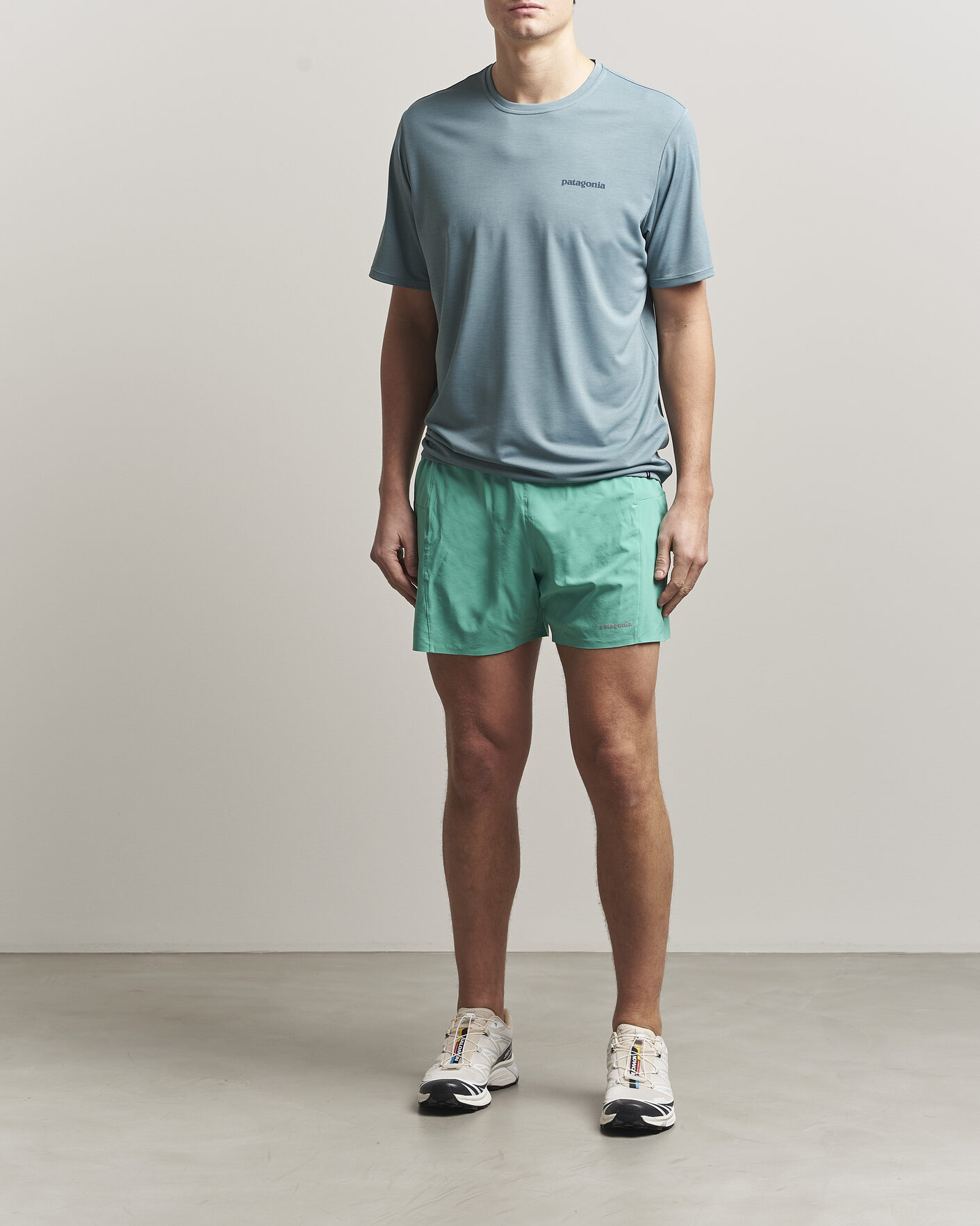 Uomini | Pantaloncini | Patagonia | Strider Pro Running Shorts Aqua Stone
