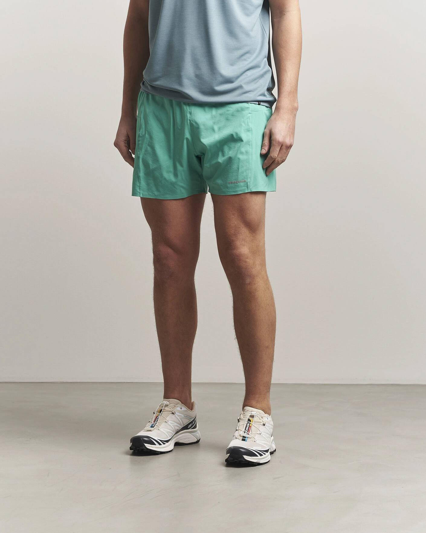 Uomini | Pantaloncini | Patagonia | Strider Pro Running Shorts Aqua Stone