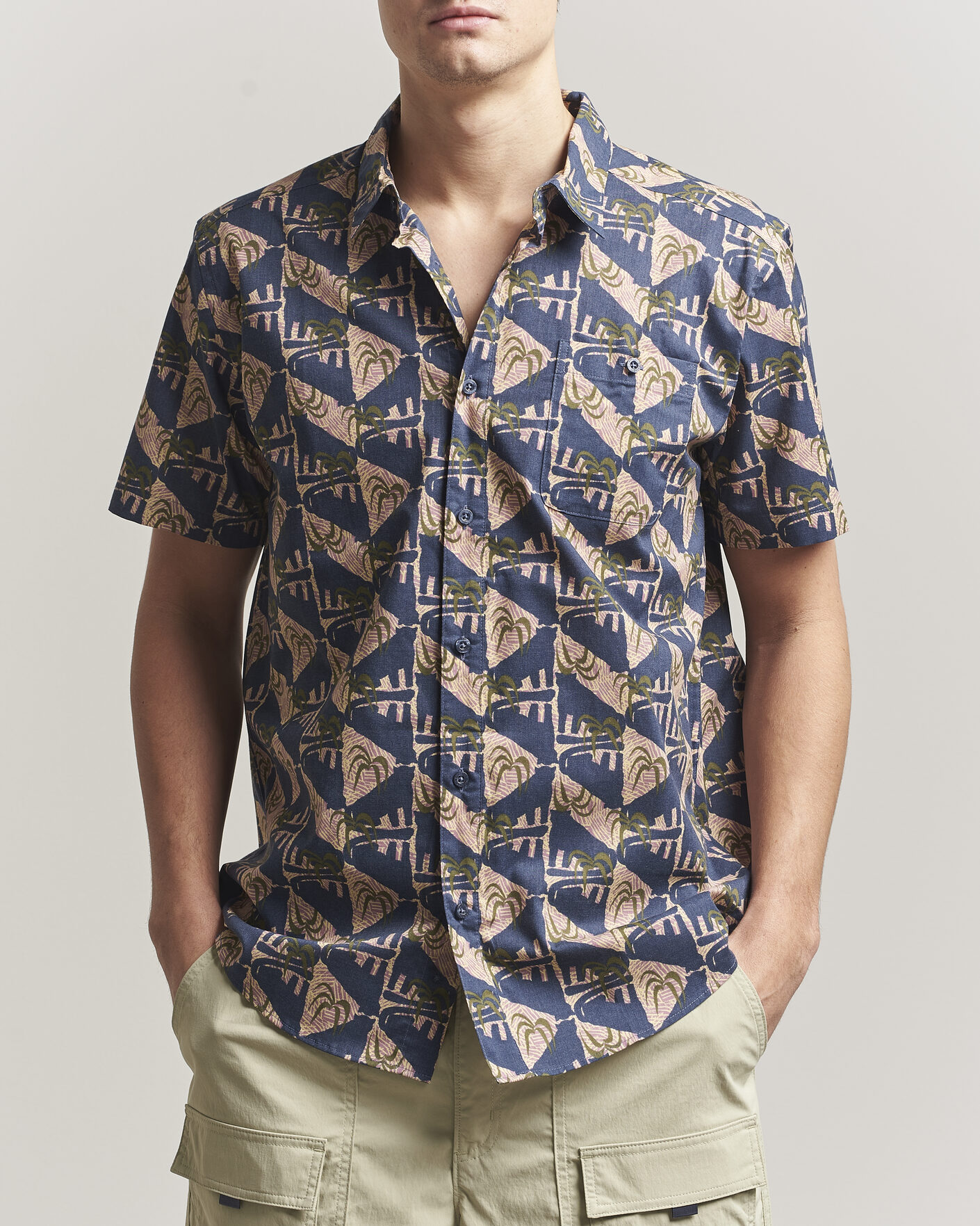 Uomini | Camicie | Patagonia | Go To Short Sleeve Shirt Jaguar Geo