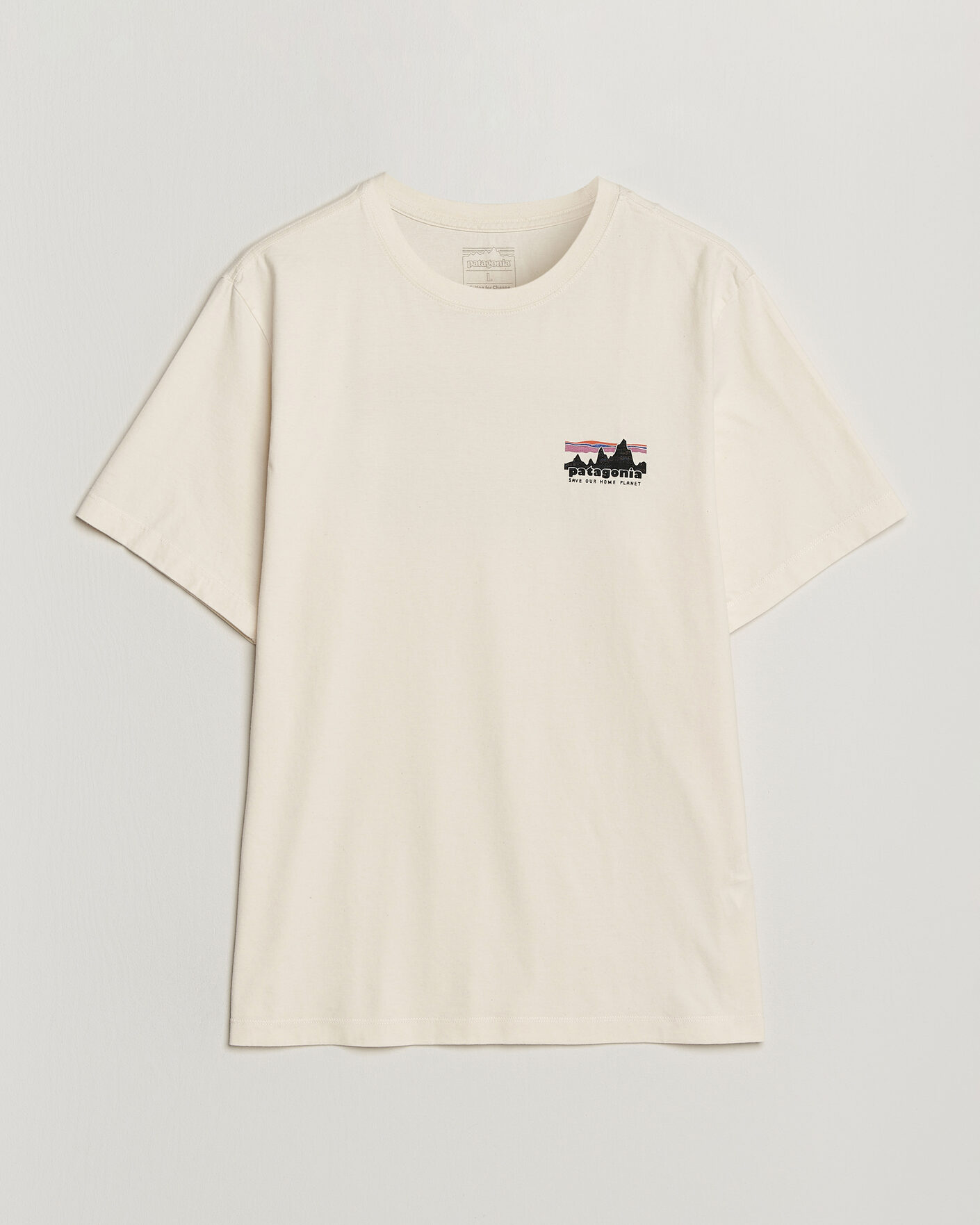 Uomini | T-shirt | Patagonia | 73 Skyline Logo T-Shirt Undyed Natural