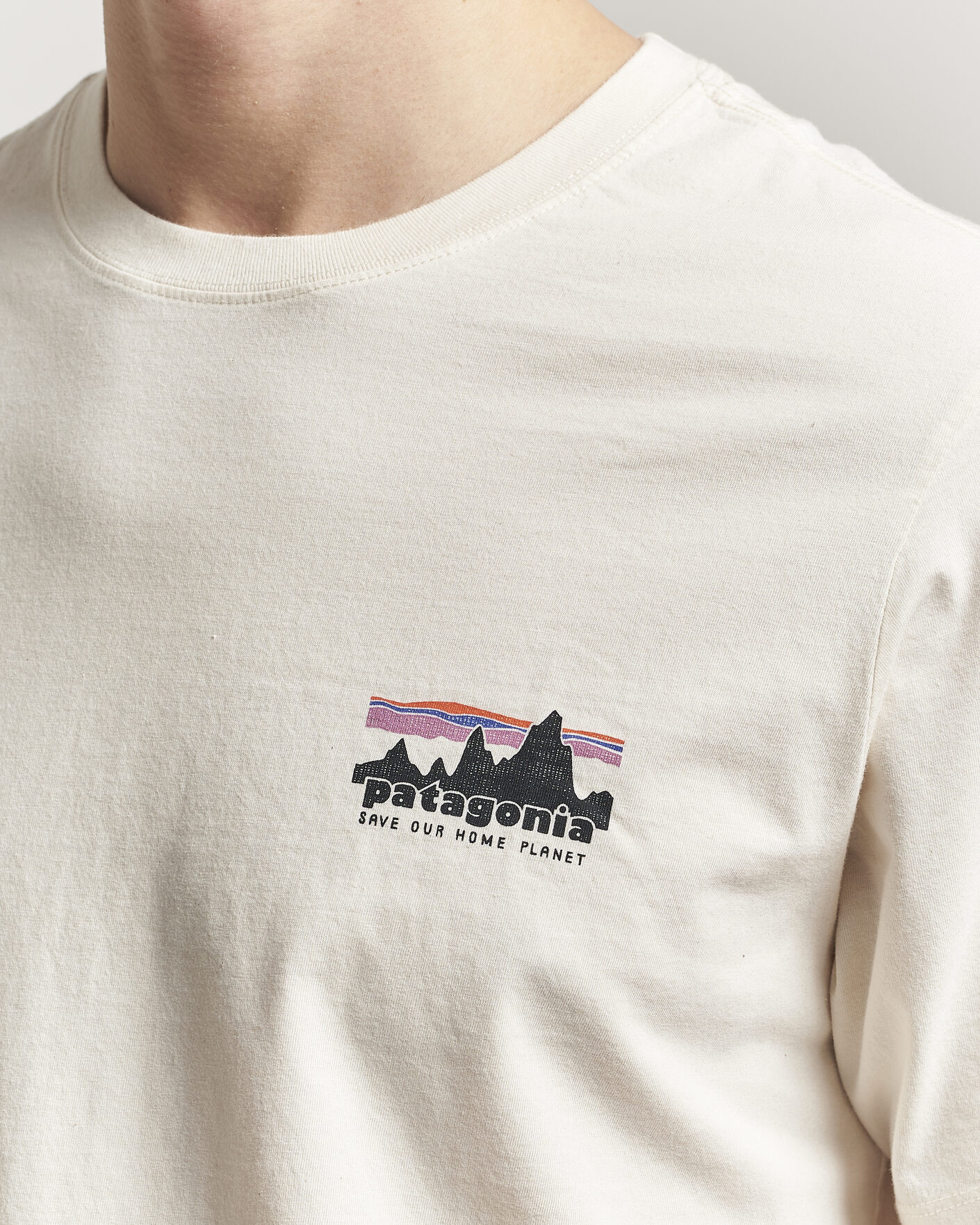 Uomini | T-shirt | Patagonia | 73 Skyline Logo T-Shirt Undyed Natural