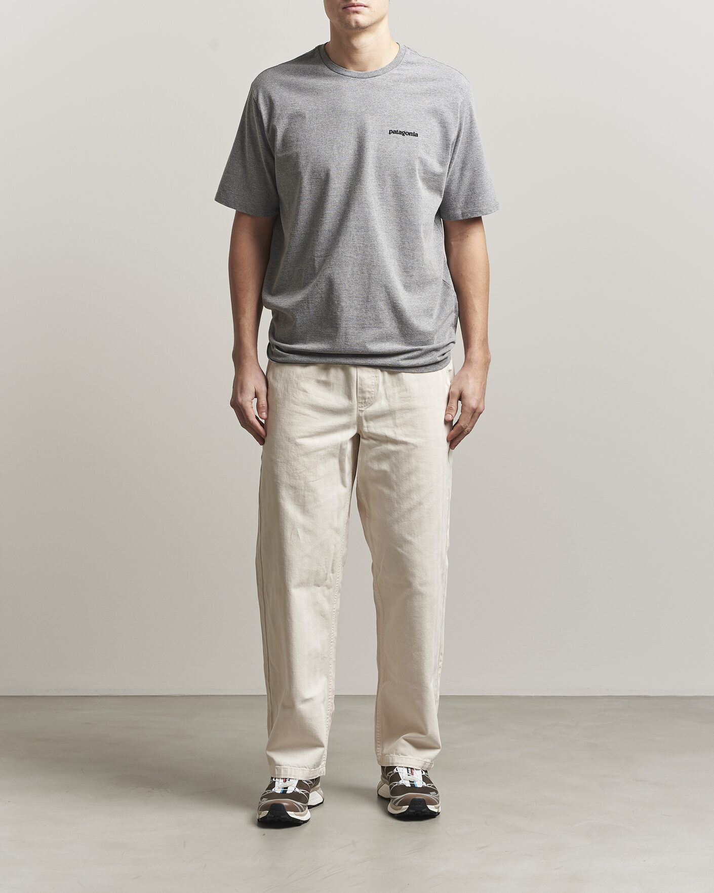 Uomini | T-shirt | Patagonia | P-6 Logo T-Shirt Gravel Heather