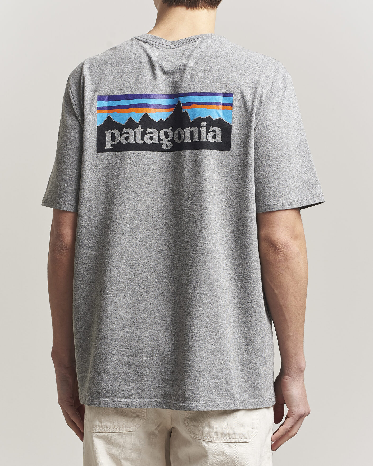 Uomini | T-shirt | Patagonia | P-6 Logo T-Shirt Gravel Heather