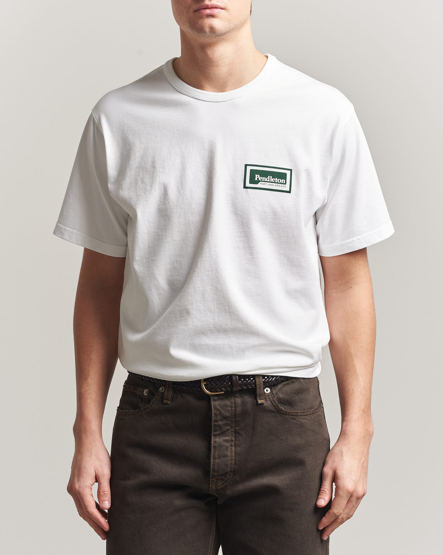 Uomini | T-shirt | Pendleton | Patch Graphic Tee White