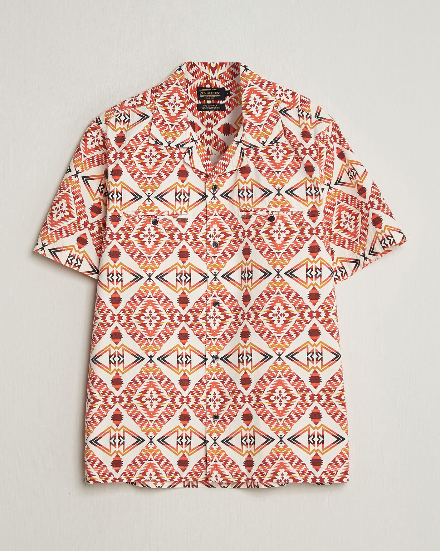 Uomini | Camicie | Pendleton | Camp Shirt Thunder Earthquake/Cream