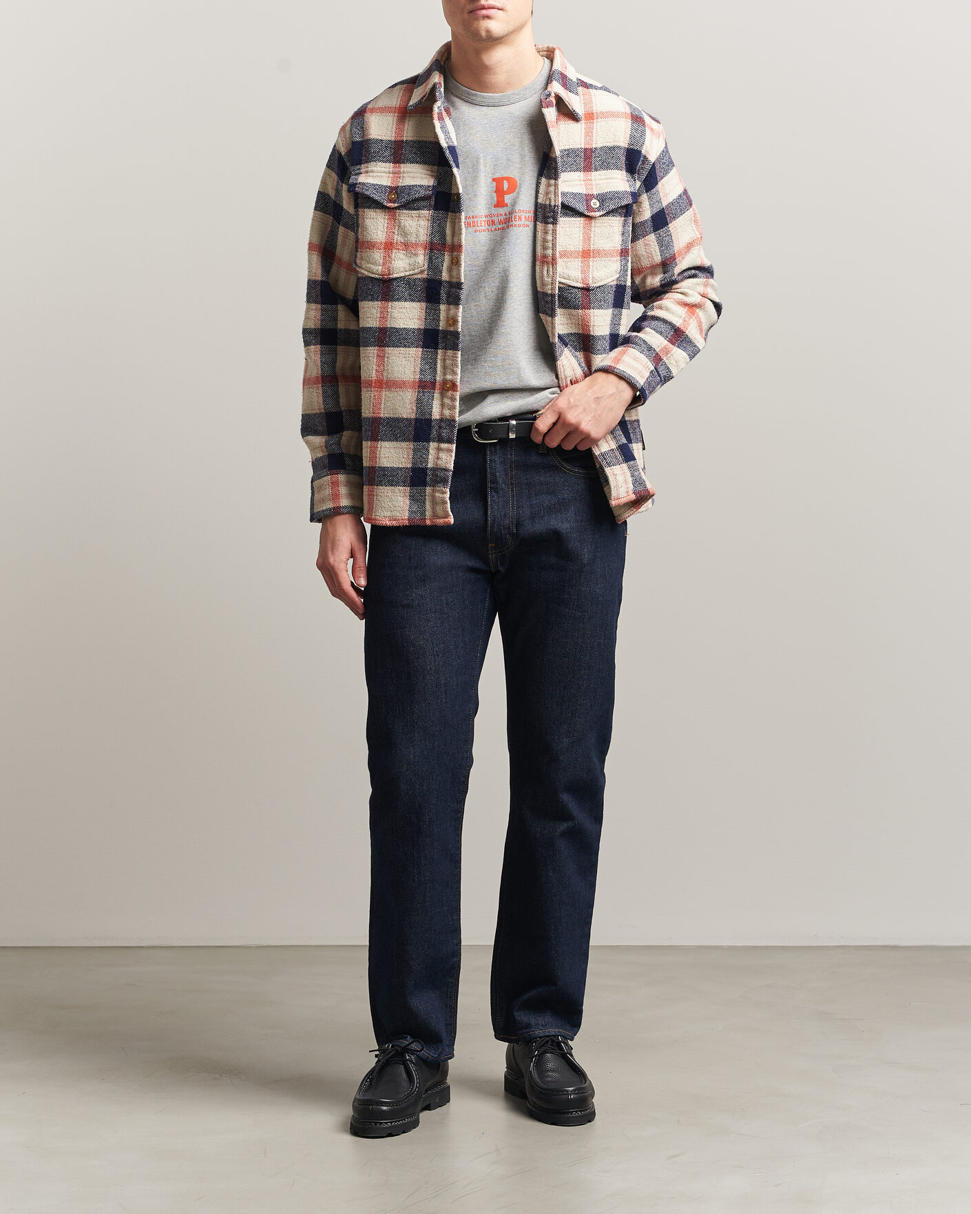 Uomini | Camicie | Pendleton | Big Pocket Shirt Silver Lining