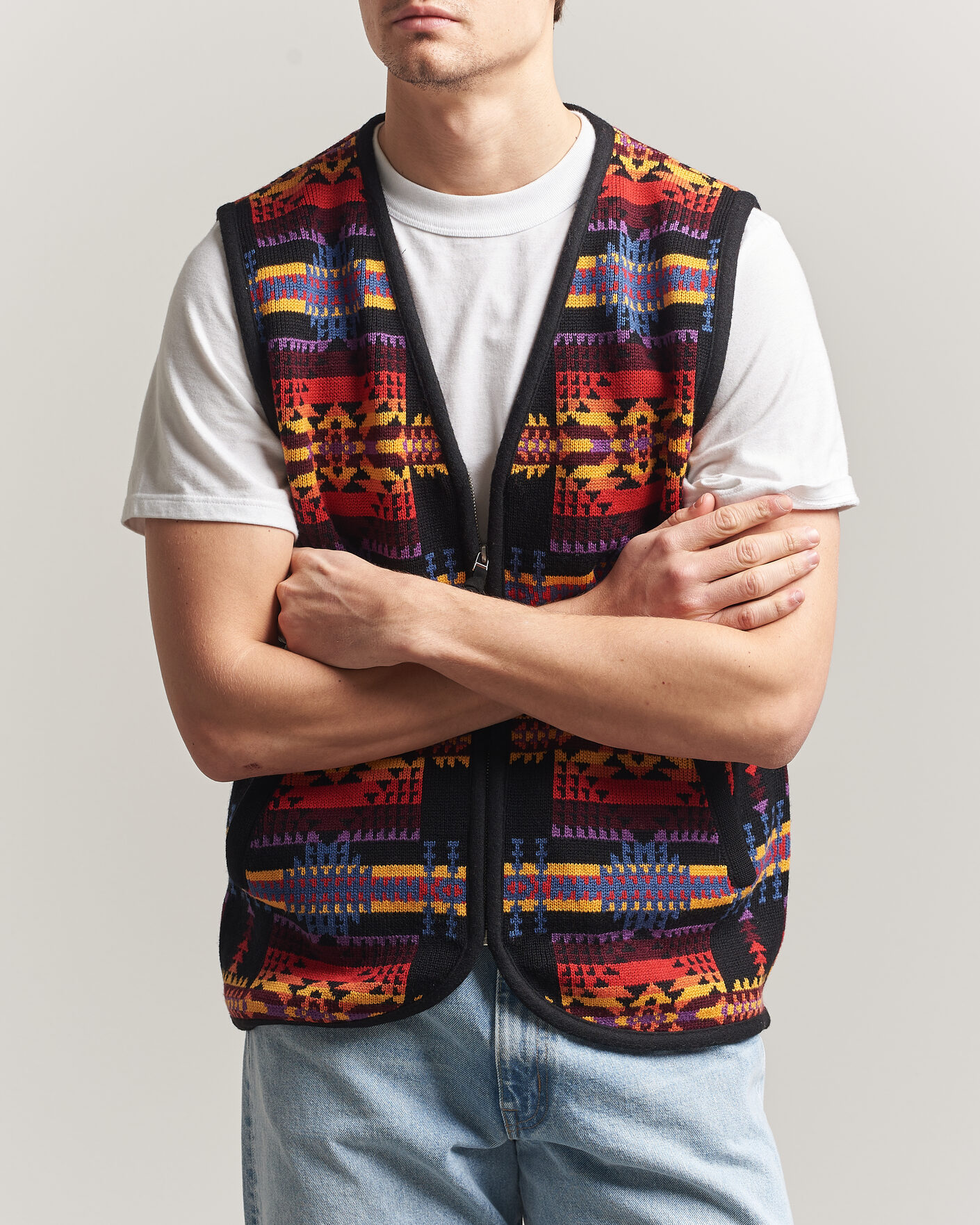 Uomini | Maglieria | Pendleton | Jacquard Vest Black