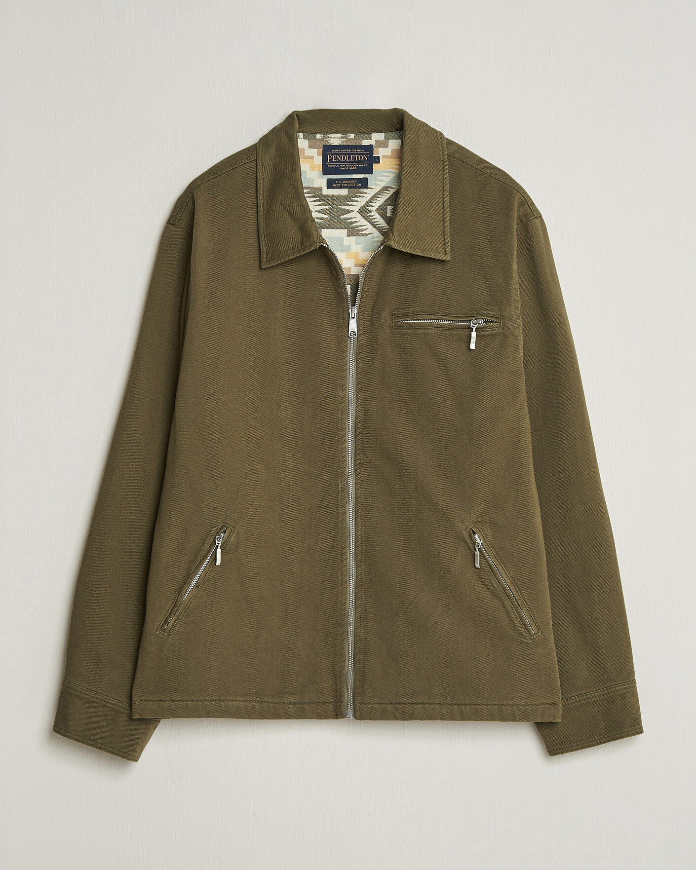 Uomini | Giacche | Pendleton | Blandet Lined Bomber Jacket Sage